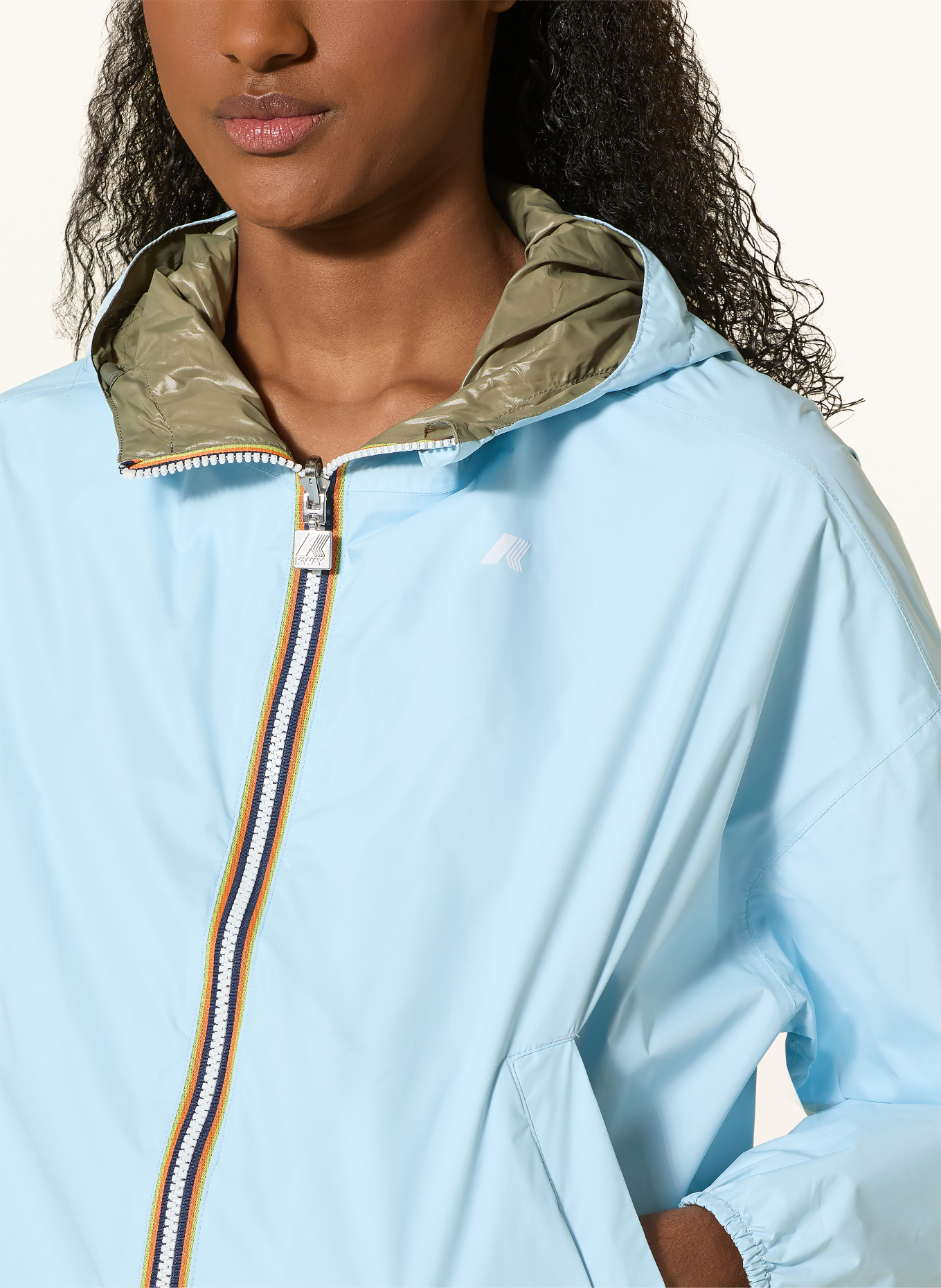 K-WAY Jacke LAURETTE zum Wenden: GRÜN / OLIV