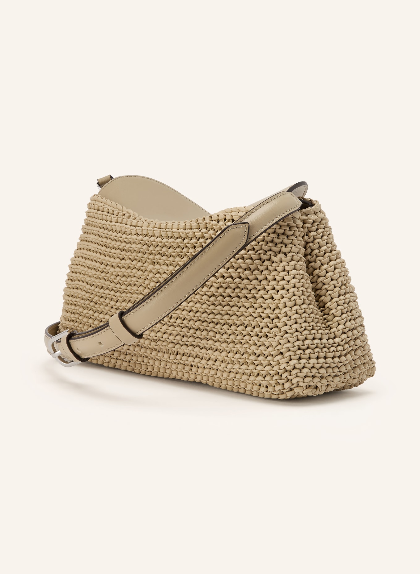 TOTEME Koppling T-LOCK: BEIGE / SILVER