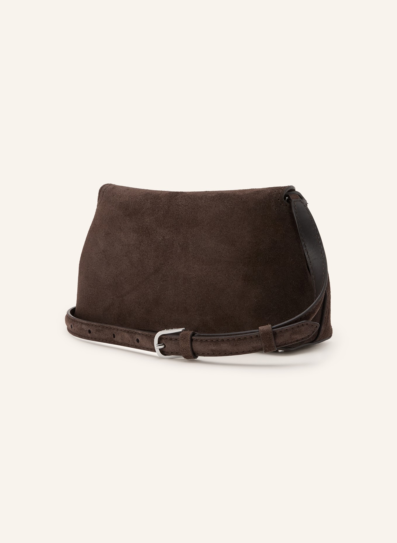 TOTEME Koppeling T-LOCK: MARRON FONCÉ / ZILVER
