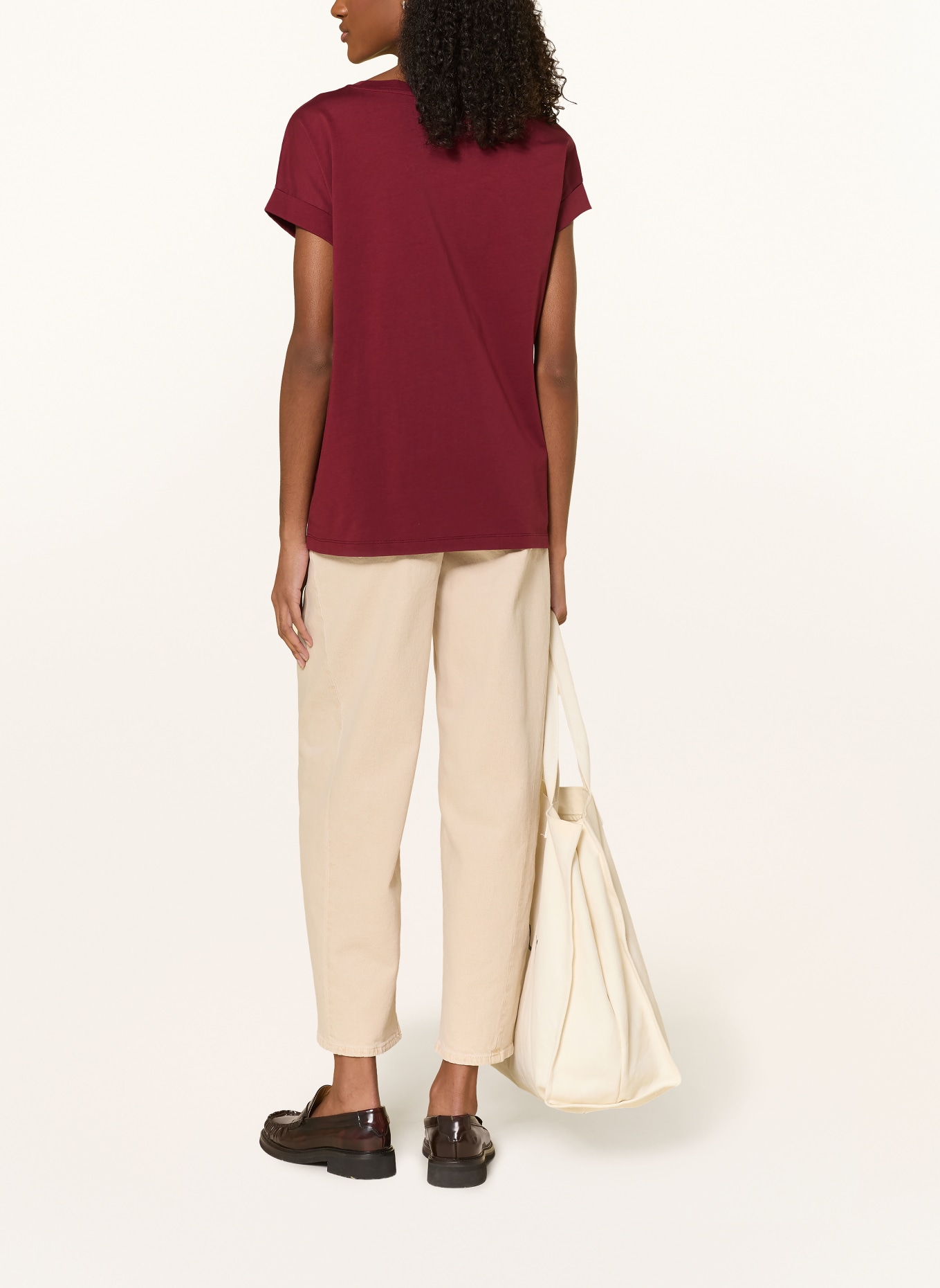 ARMEDANGELS T-Shirt IDAARA: DUNKELROT