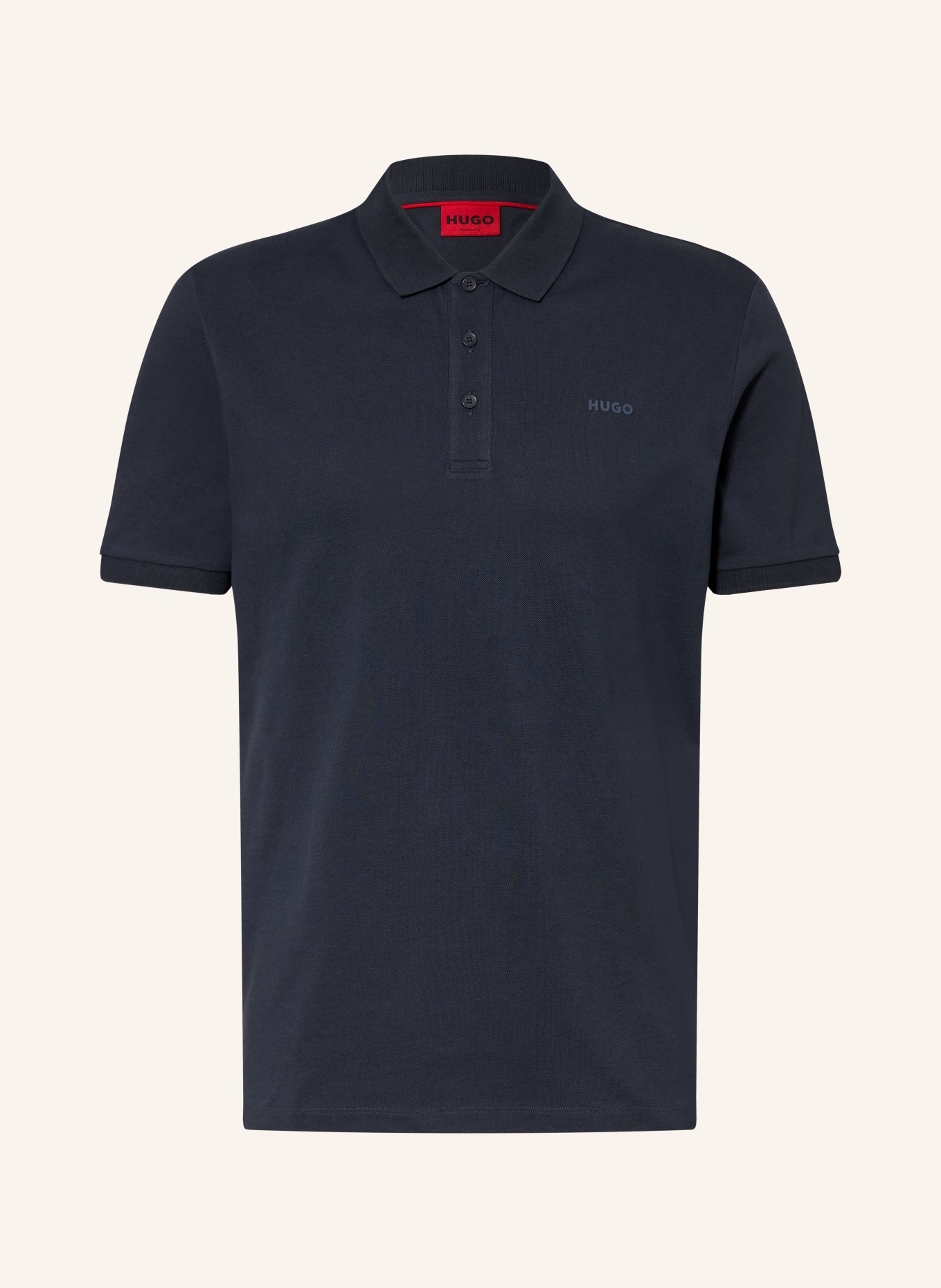 HUGO Piqué-Poloshirt DONOS Regular Fit: DUNKELBLAU