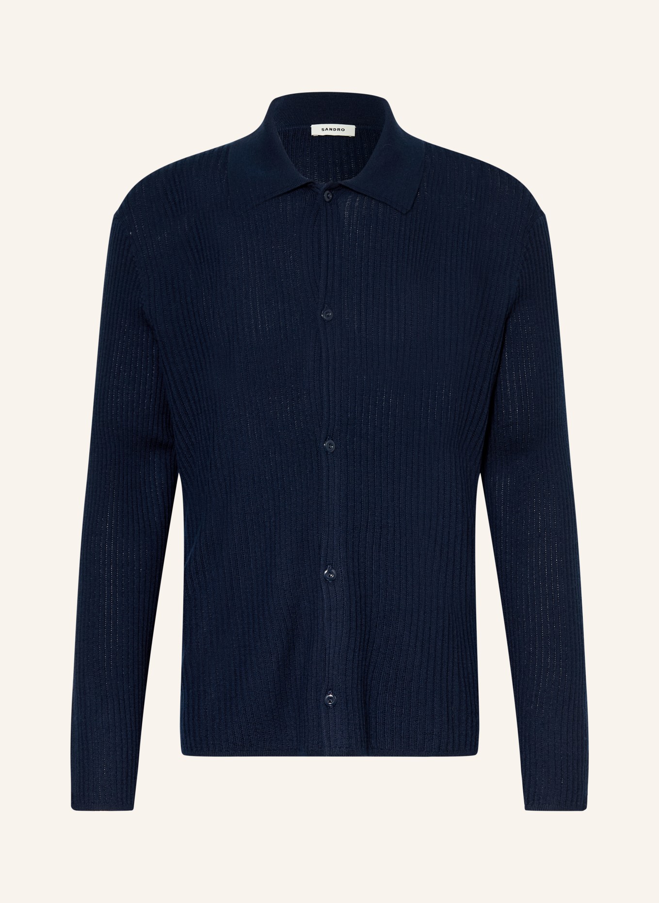 SANDRO Strickjacke: DUNKELBLAU