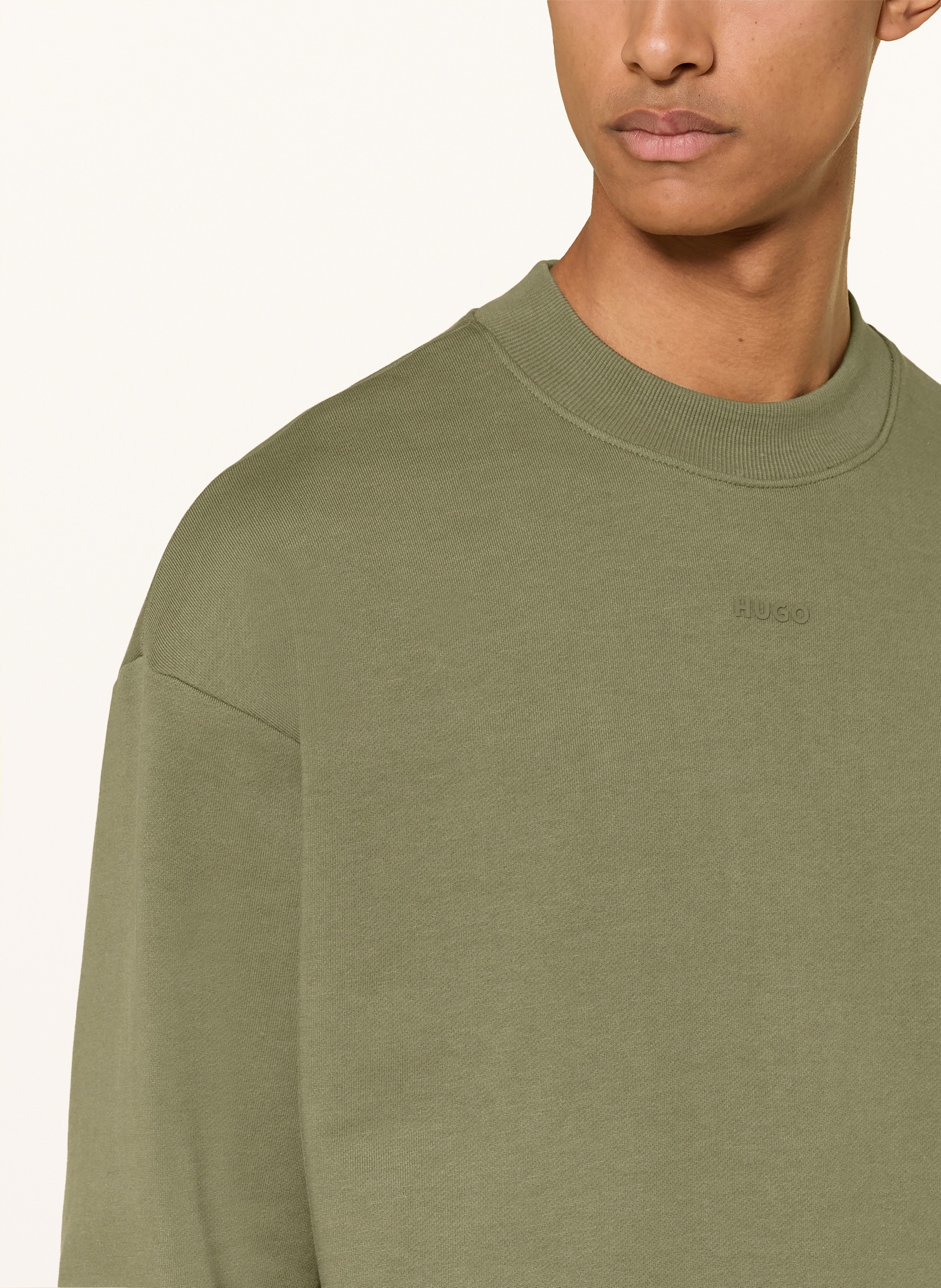 HUGO Sweatshirt DAPOCREW: OLIVEN
