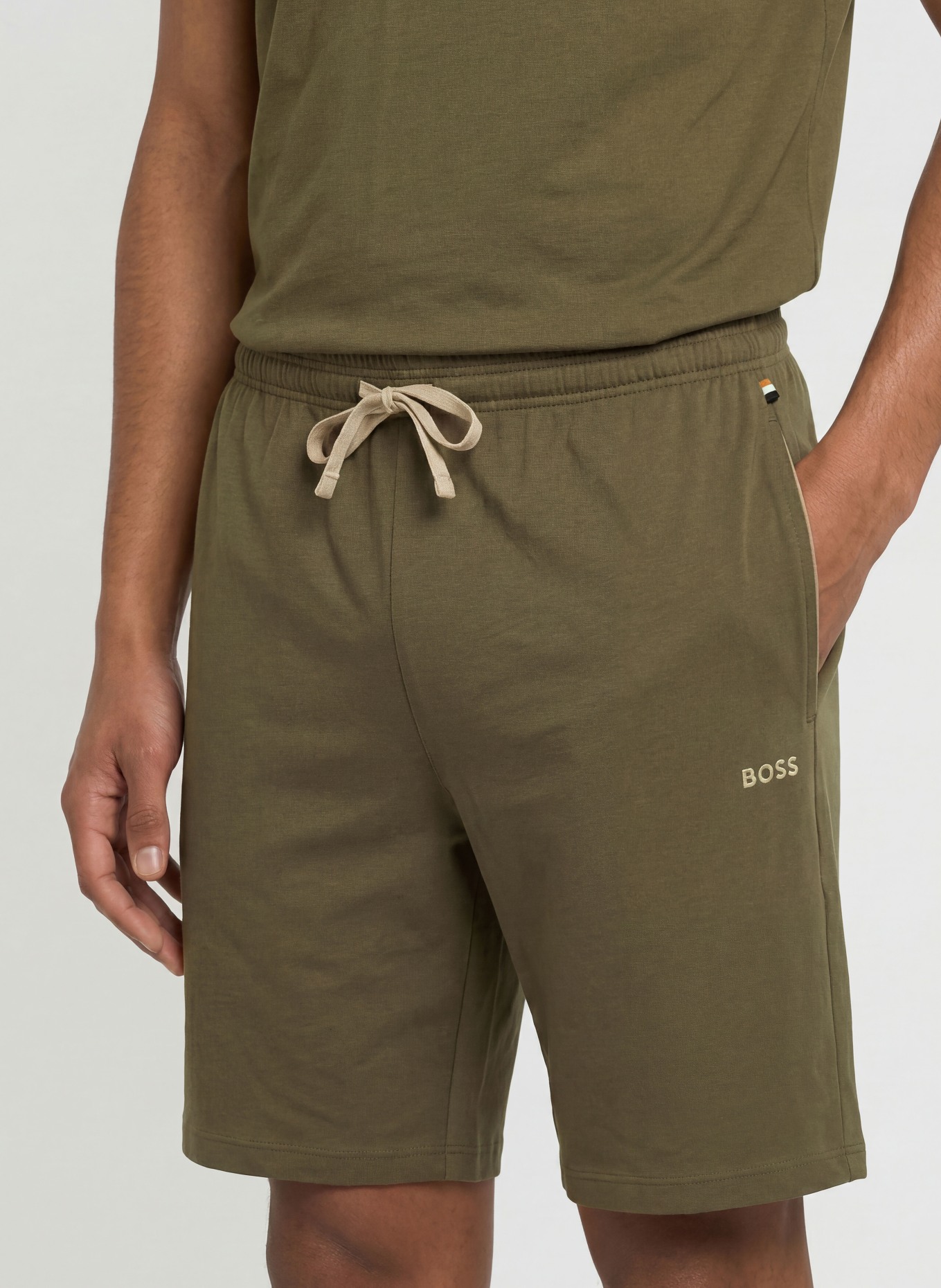 BOSS Lounge shorts MIX&MATCH: OLIVE