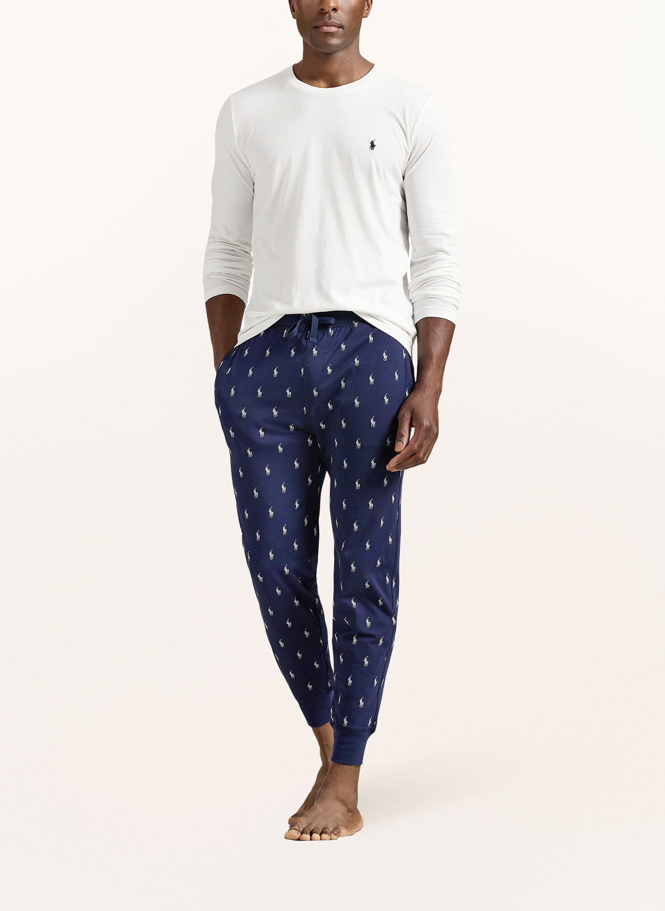 POLO RALPH LAUREN Loungeshirt: WIT