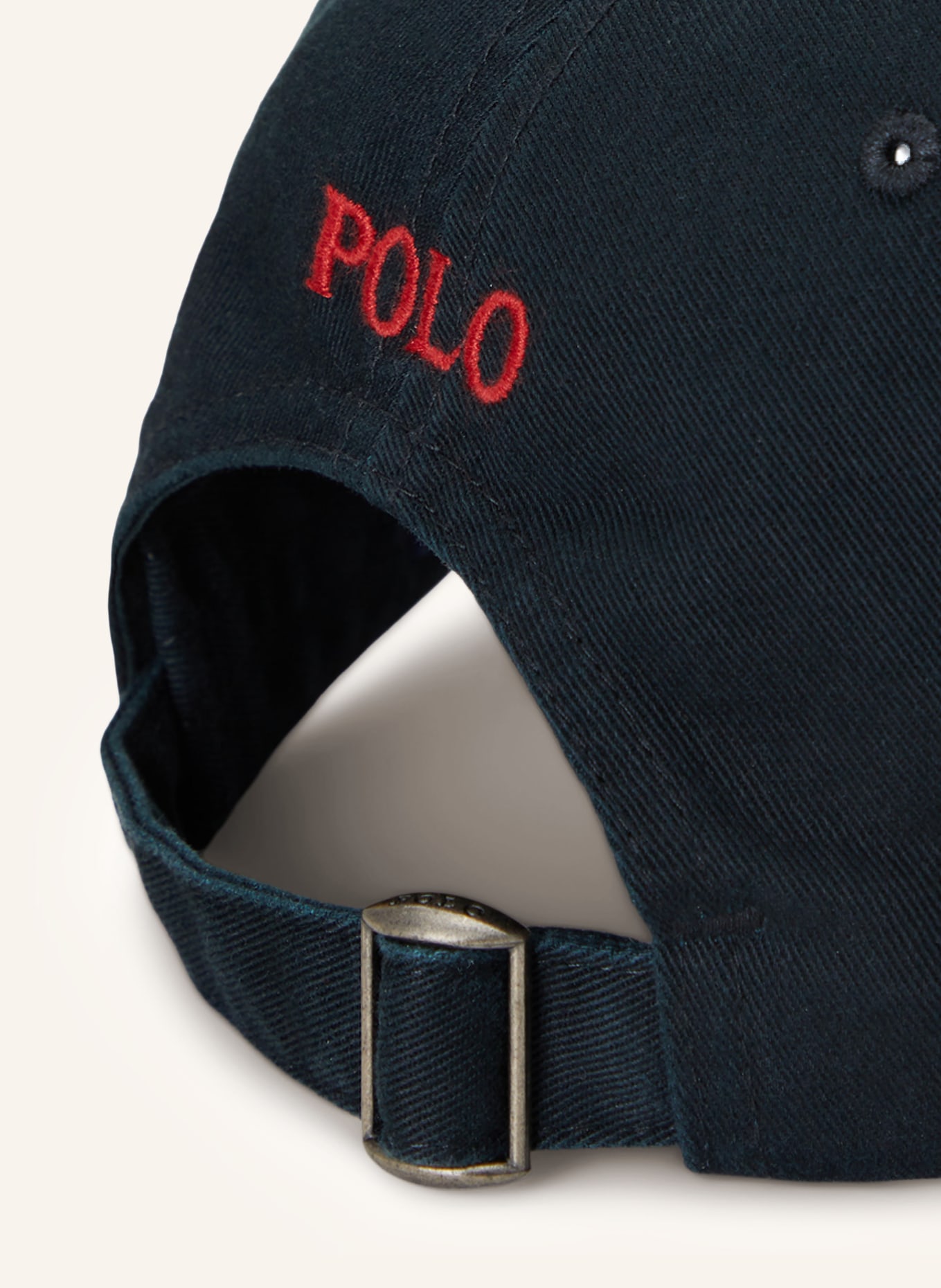 POLO RALPH LAUREN Cap: SCHWARZ / ROT