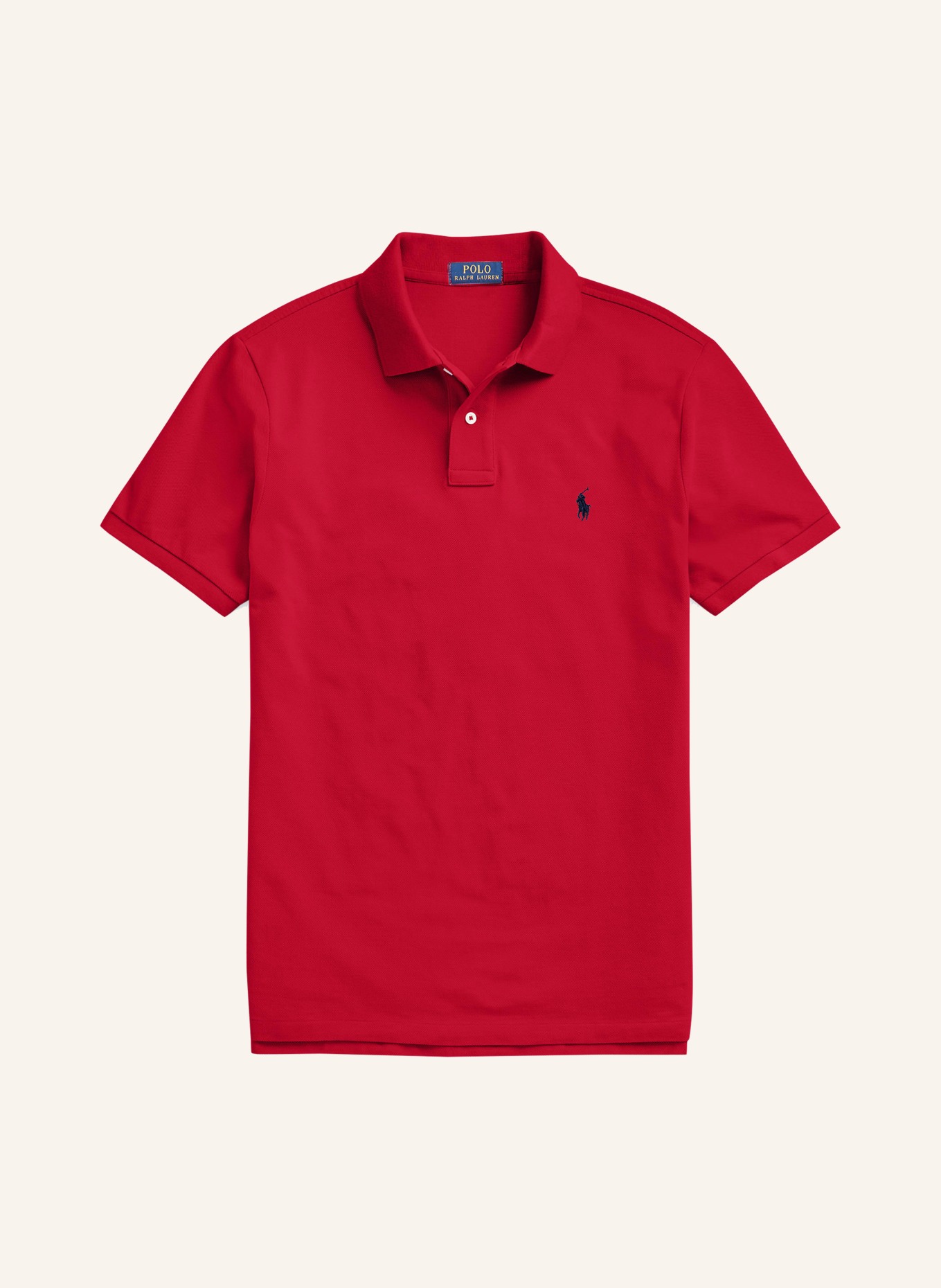 POLO RALPH LAUREN Piqué polo shirt custom slim fit: RED