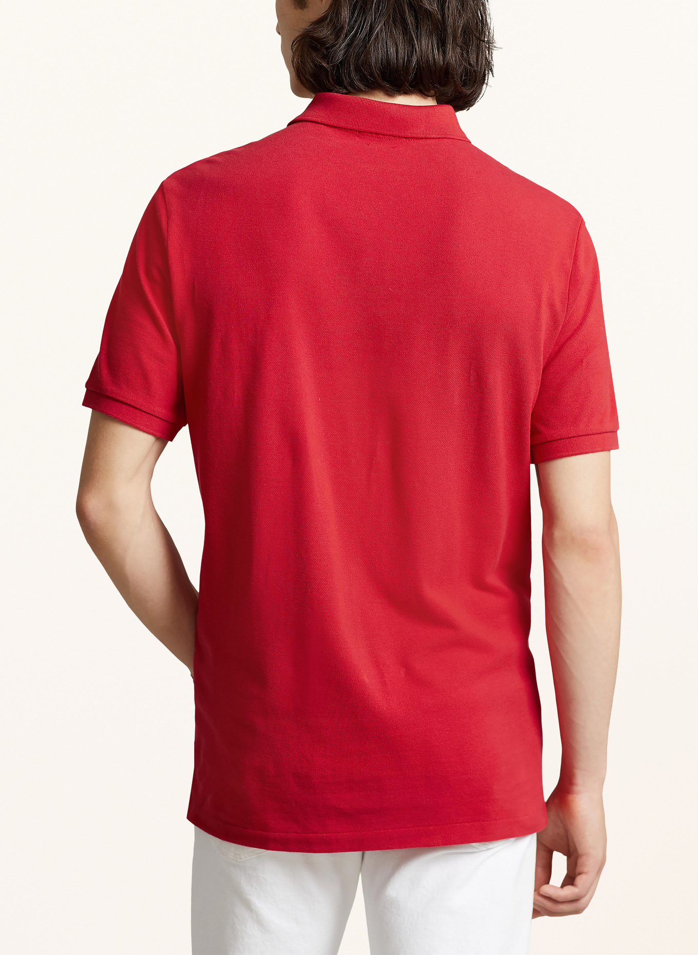 POLO RALPH LAUREN Piqué polo shirt custom slim fit: RED