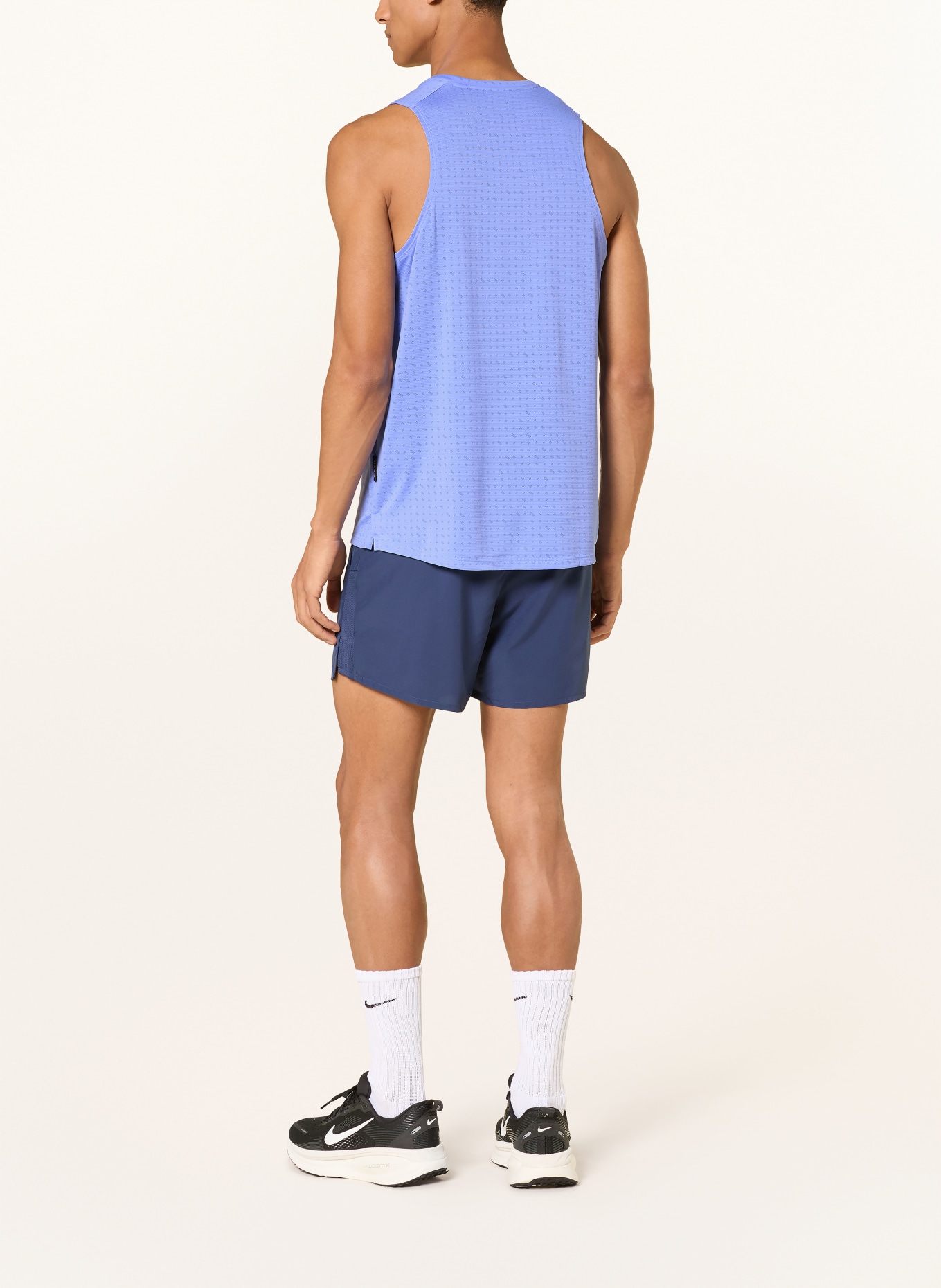 Nike Lauftop BREATHE MILER: HELLBLAU