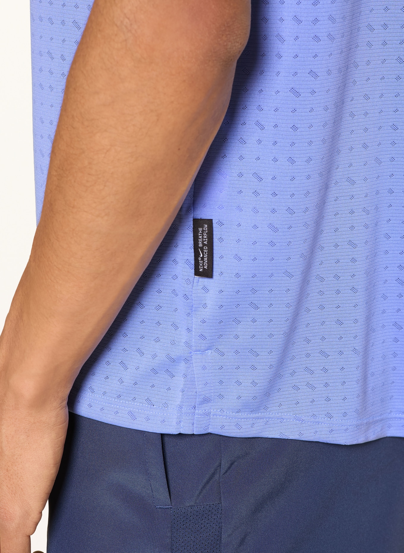 Nike Lauftop BREATHE MILER: HELLBLAU