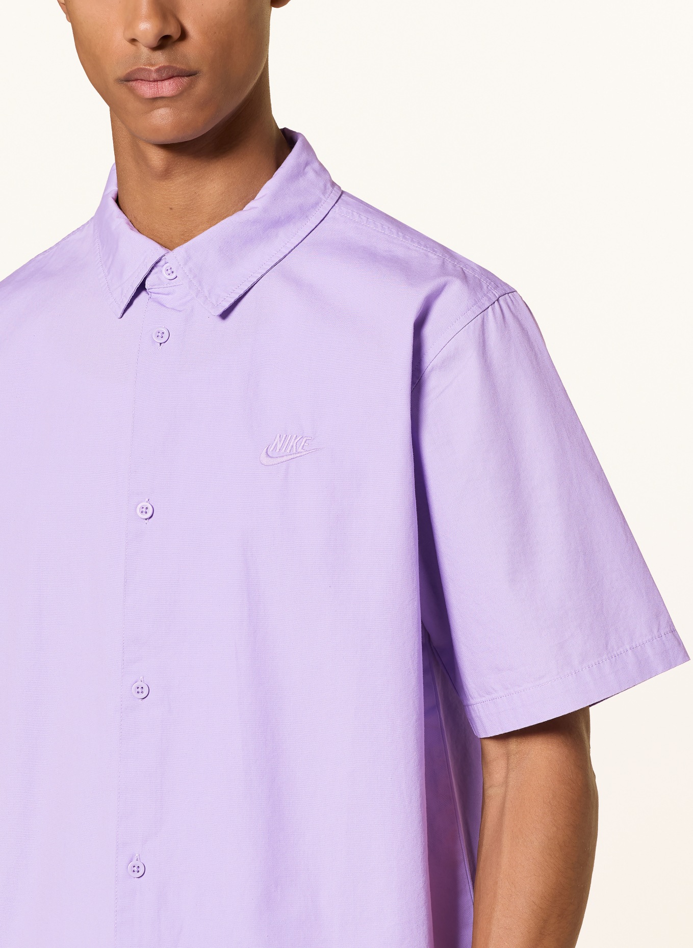 Nike Chemise à manches courtes, coupe ample: LILAS CLAIR