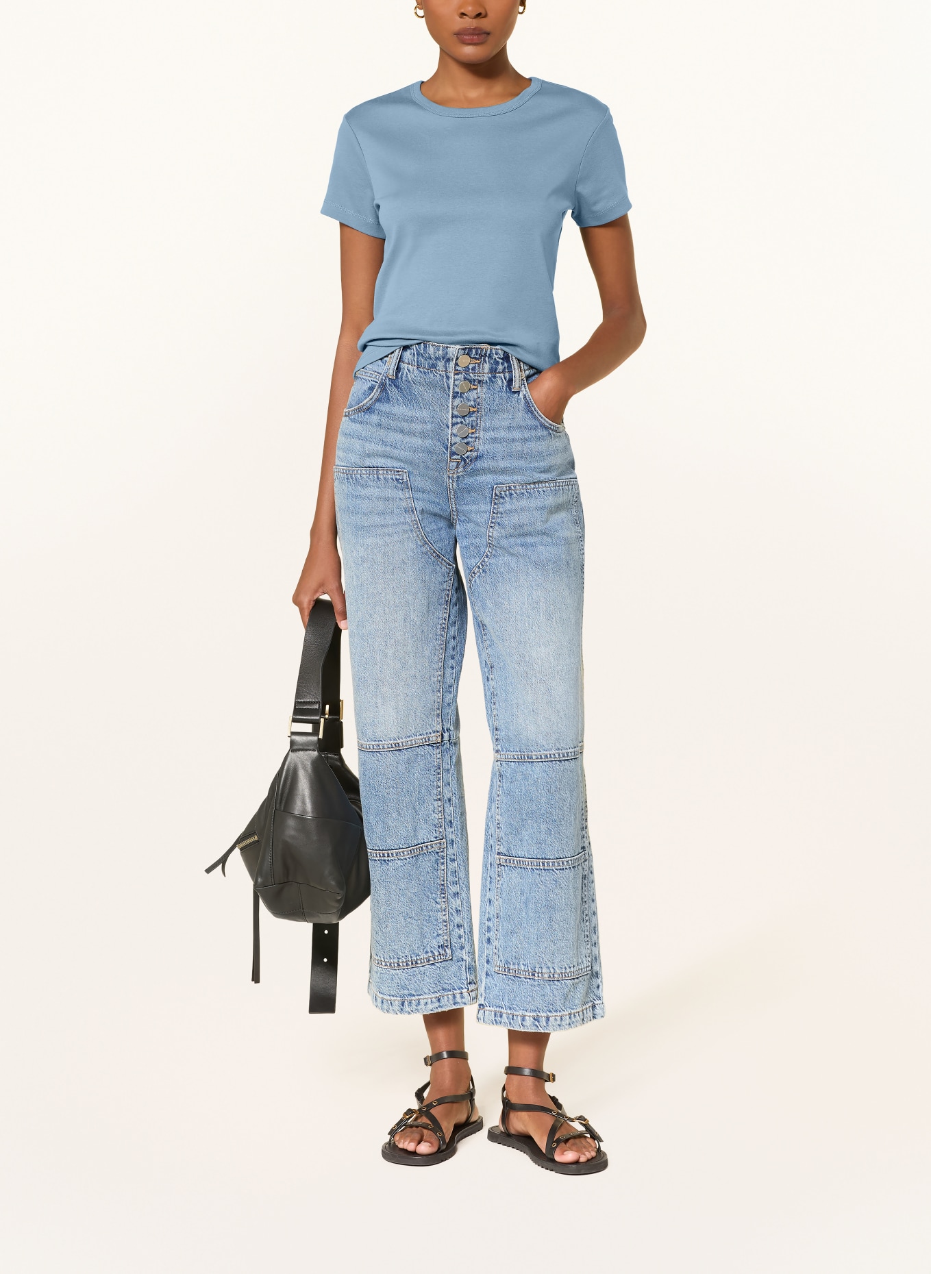 ALLSAINTS T-Shirt STEVIE: BLAU