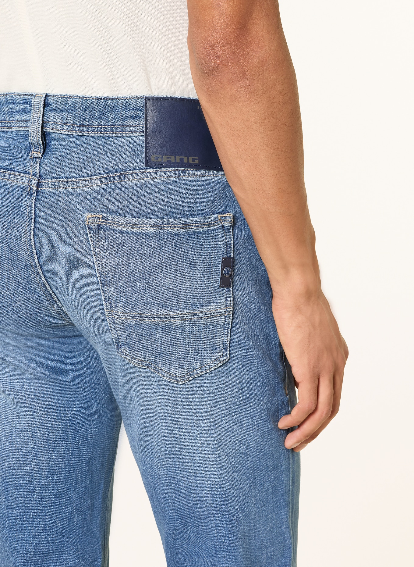 GANG Džíny 94NICO Slim Fit: Mdi Blue Used