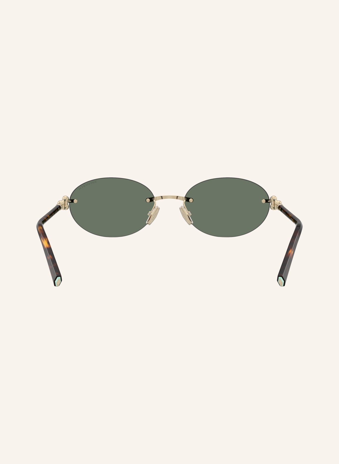 TIFFANY & Co. Solbriller TF3104D: GULD/ MØRKEGRØN