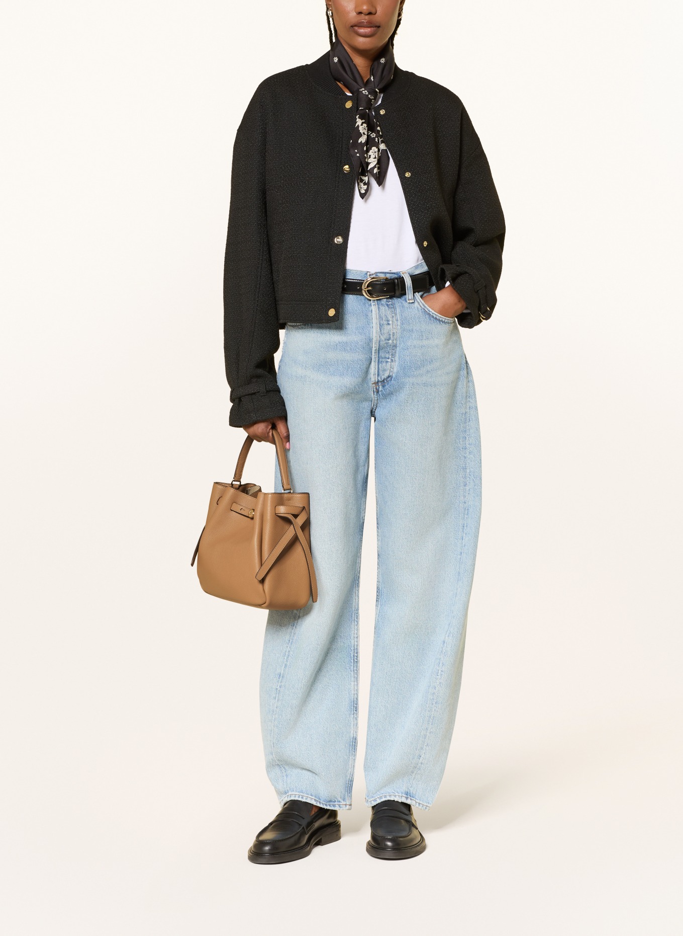 TORY BURCH Pouch bag ROMY: CAMEL