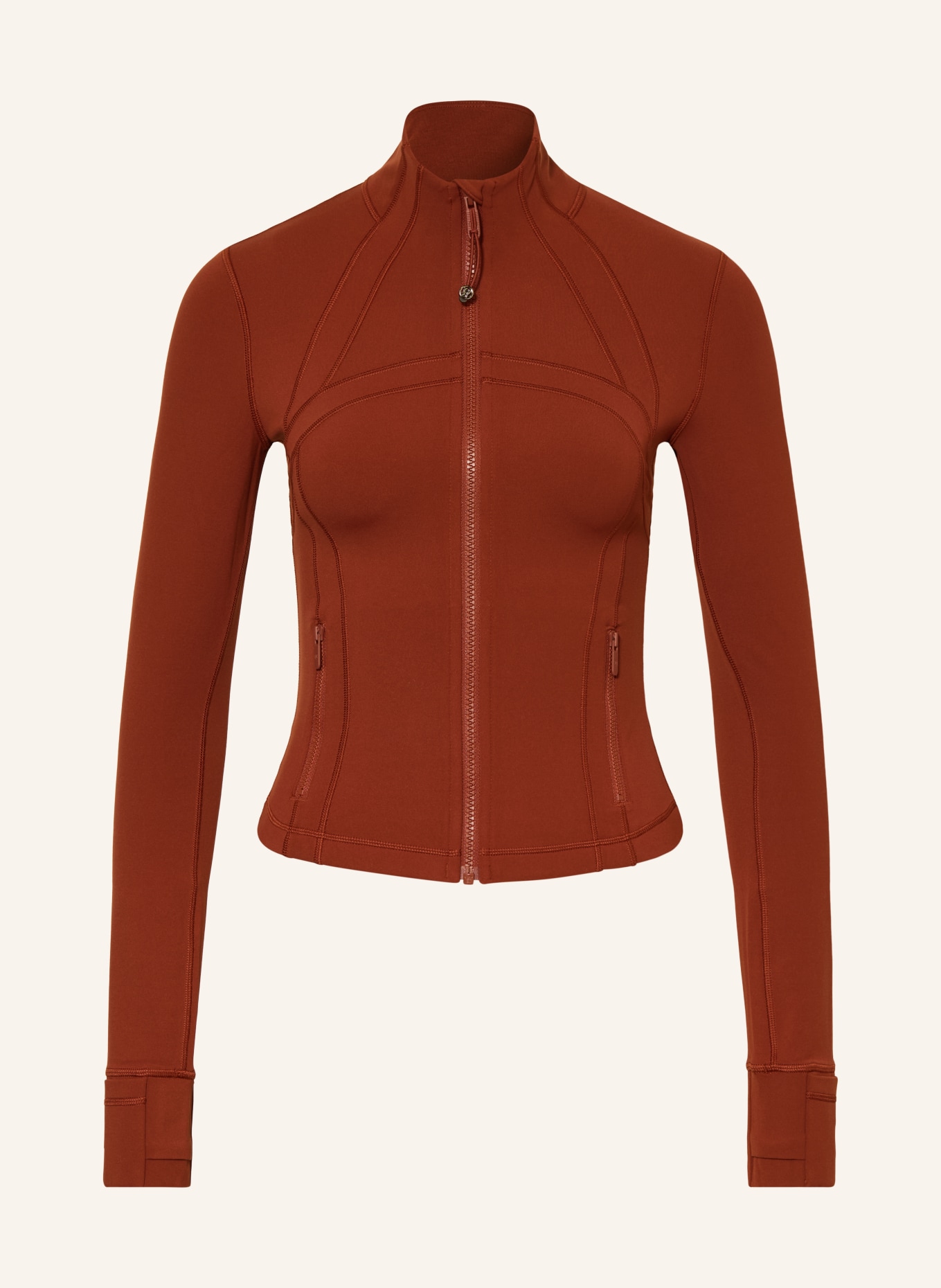 lululemon Yoga-Jacke DEFINE CROPPED: DUNKELROT