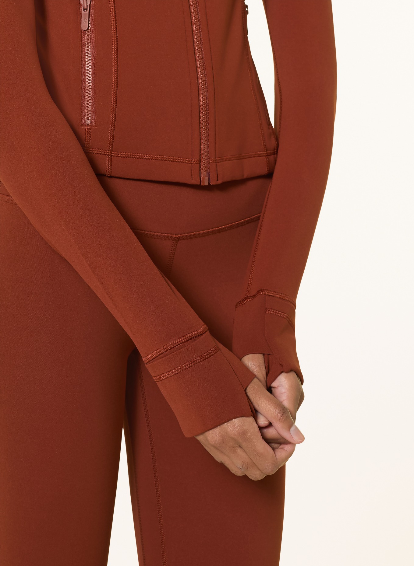 lululemon Yoga-Jacke DEFINE CROPPED: DUNKELROT