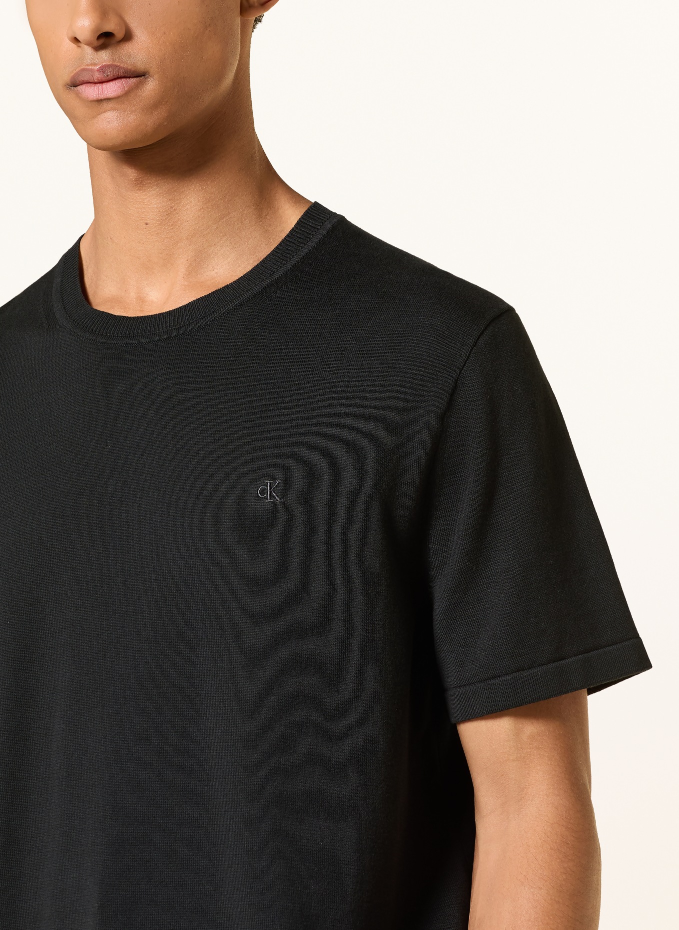 Calvin Klein Strickshirt: SCHWARZ