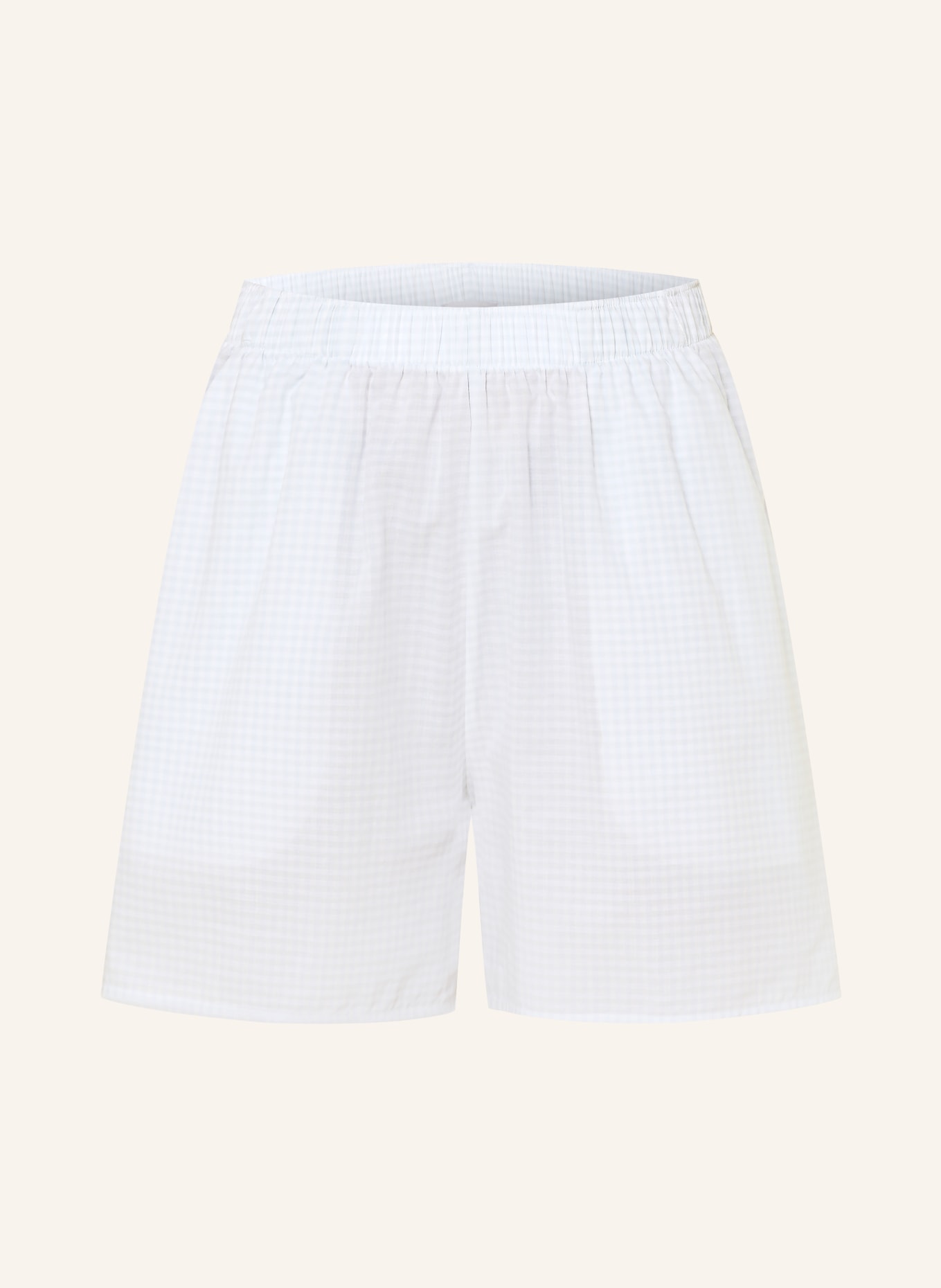 HANRO Slaapshorts SLEEP & LOUNGE: LICHTGROEN / WIT