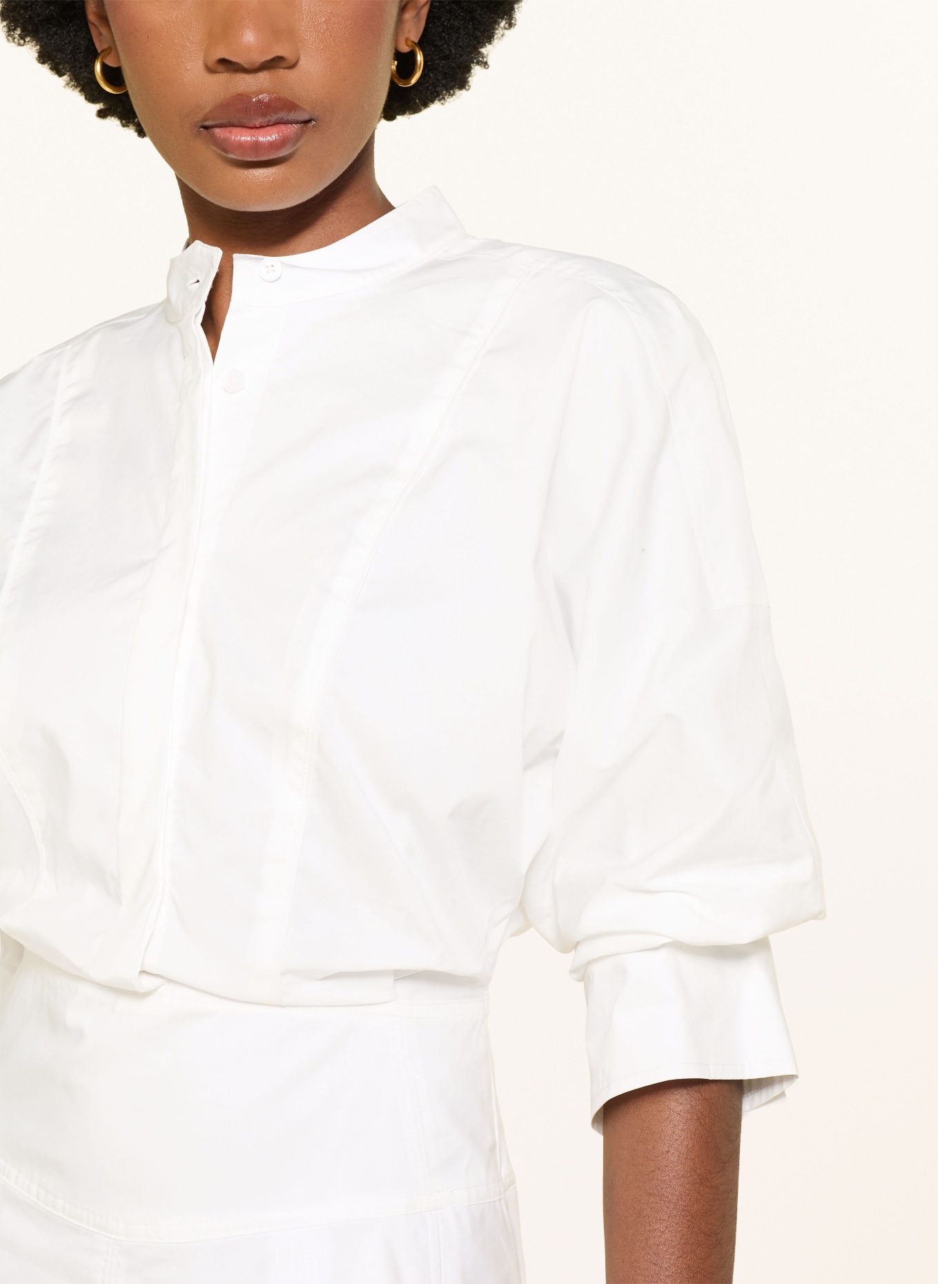 SIMKHAI Dress EFFIE with 3/4 sleeves: WHITE