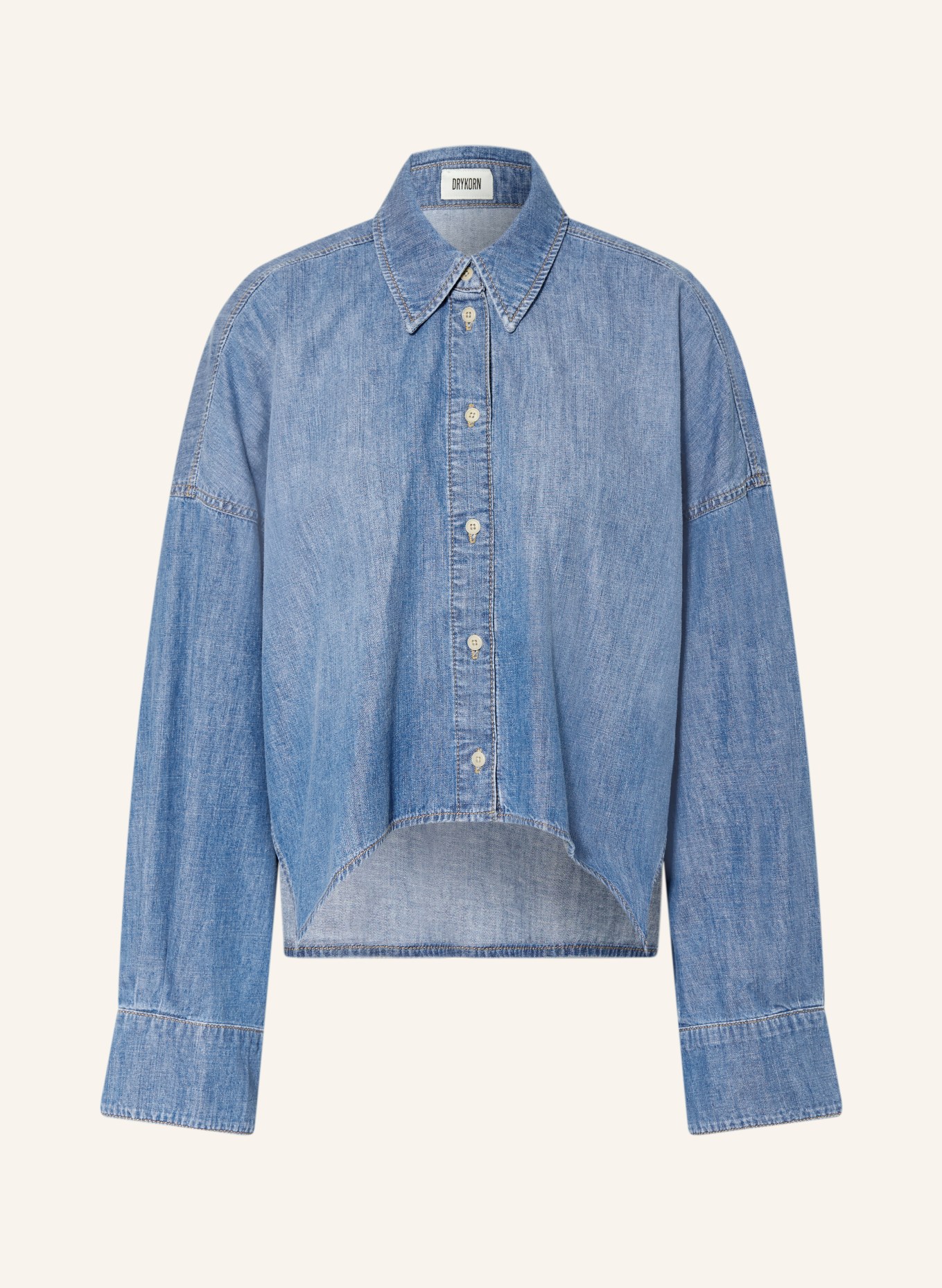 DRYKORN OSHIA denim blouse: BLUE