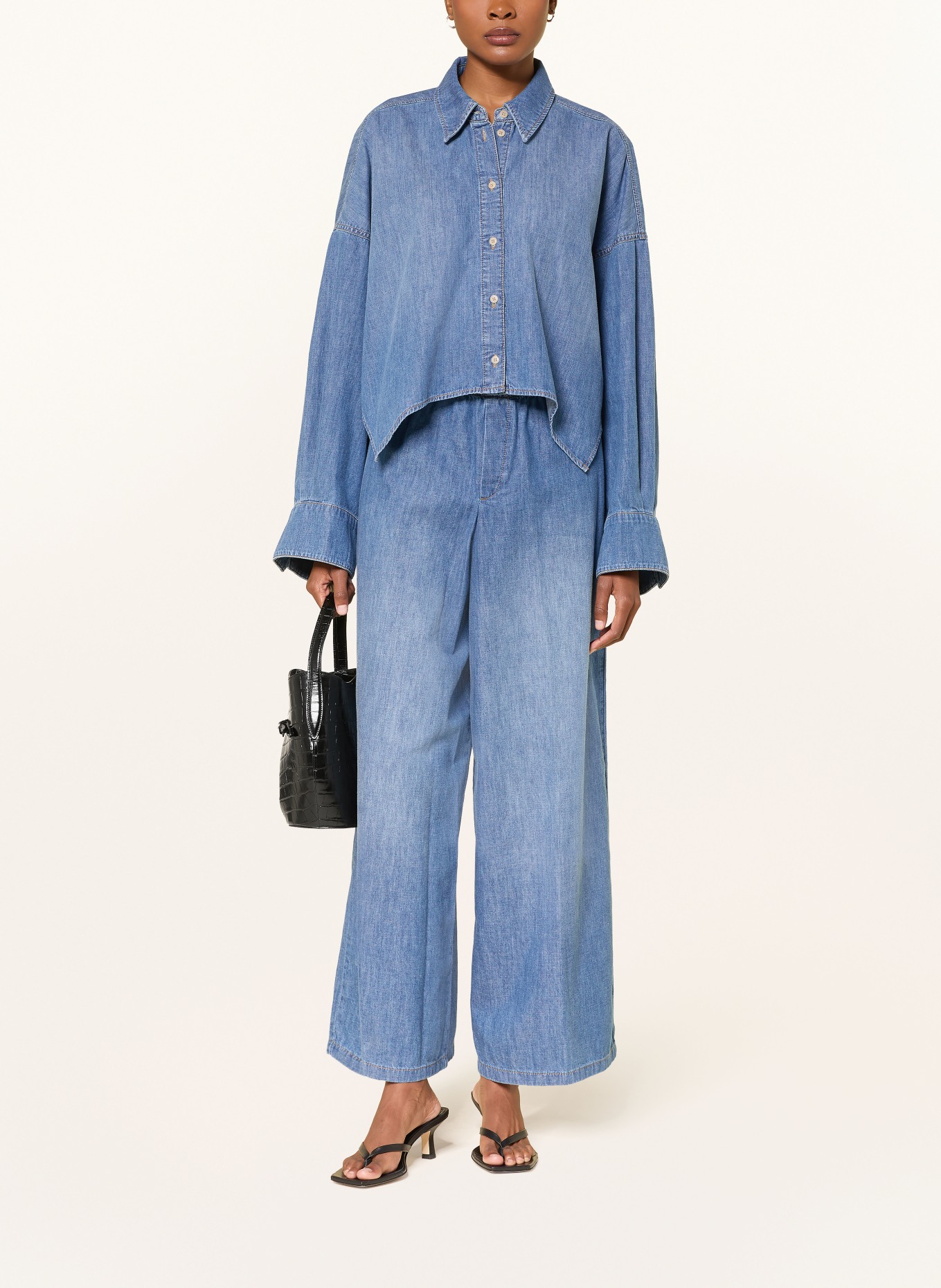 DRYKORN OSHIA denim blouse: BLUE