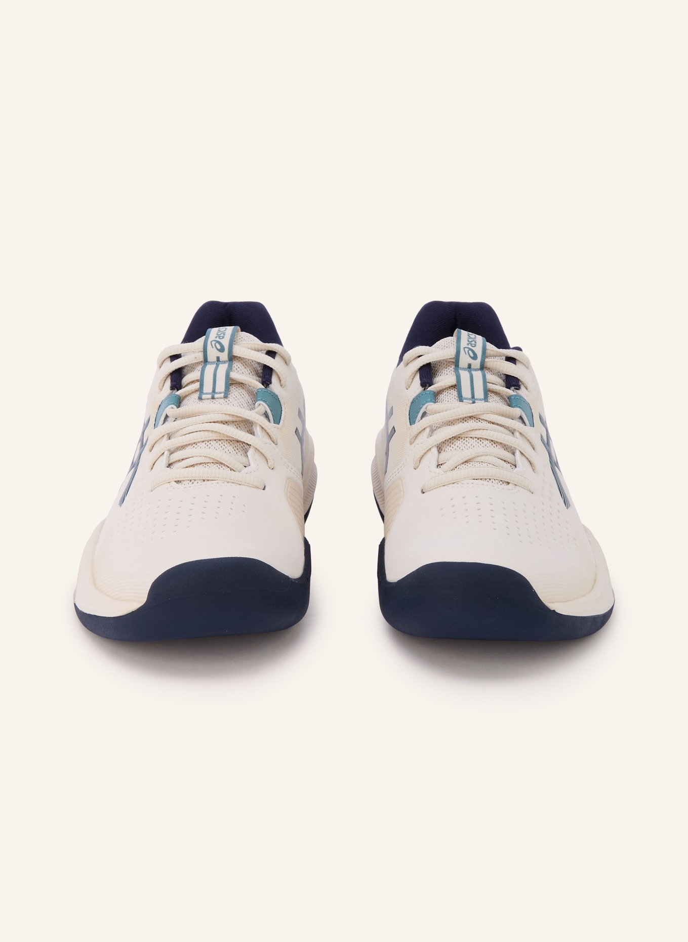 ASICS Tennisschoenen GEL-CHALLENGER 15: CRÈME / GROEN / DONKERBLAUW