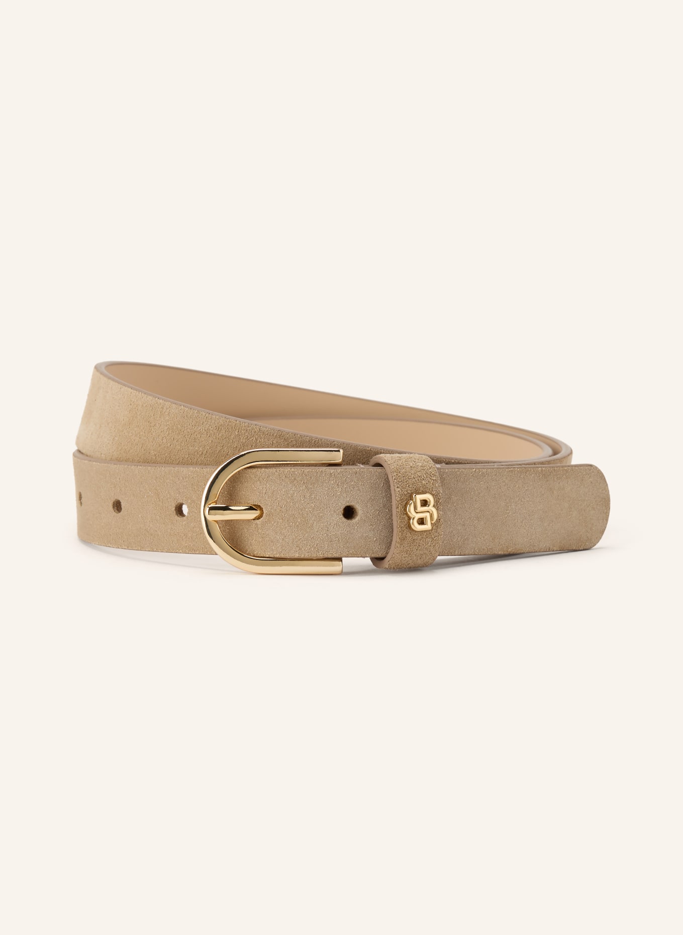 BOSS Läderbälte SCARLET: BEIGE