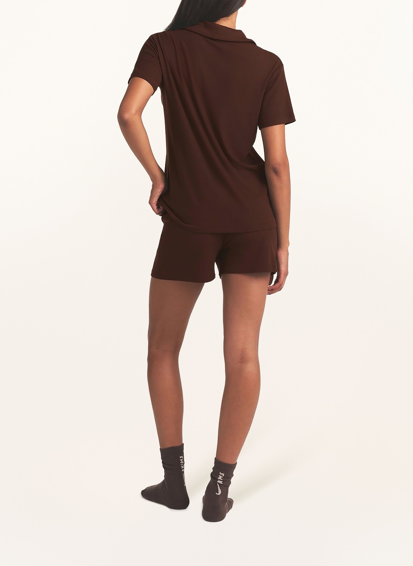 SKIMS Shorty-Schlafanzug SOFT LOUNGE: COCOA