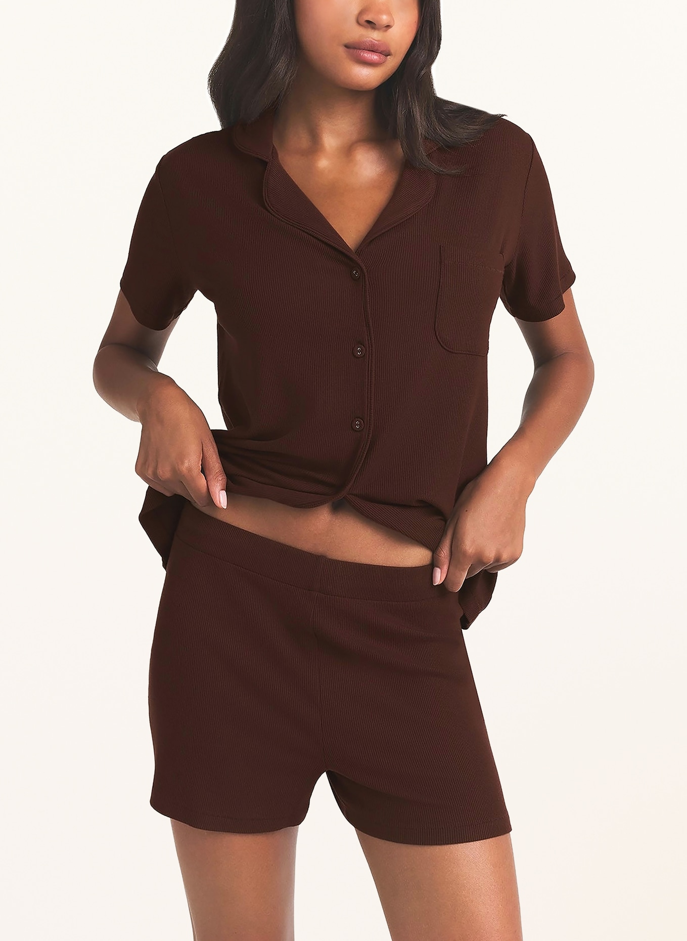 SKIMS Shorty-Schlafanzug SOFT LOUNGE: COCOA