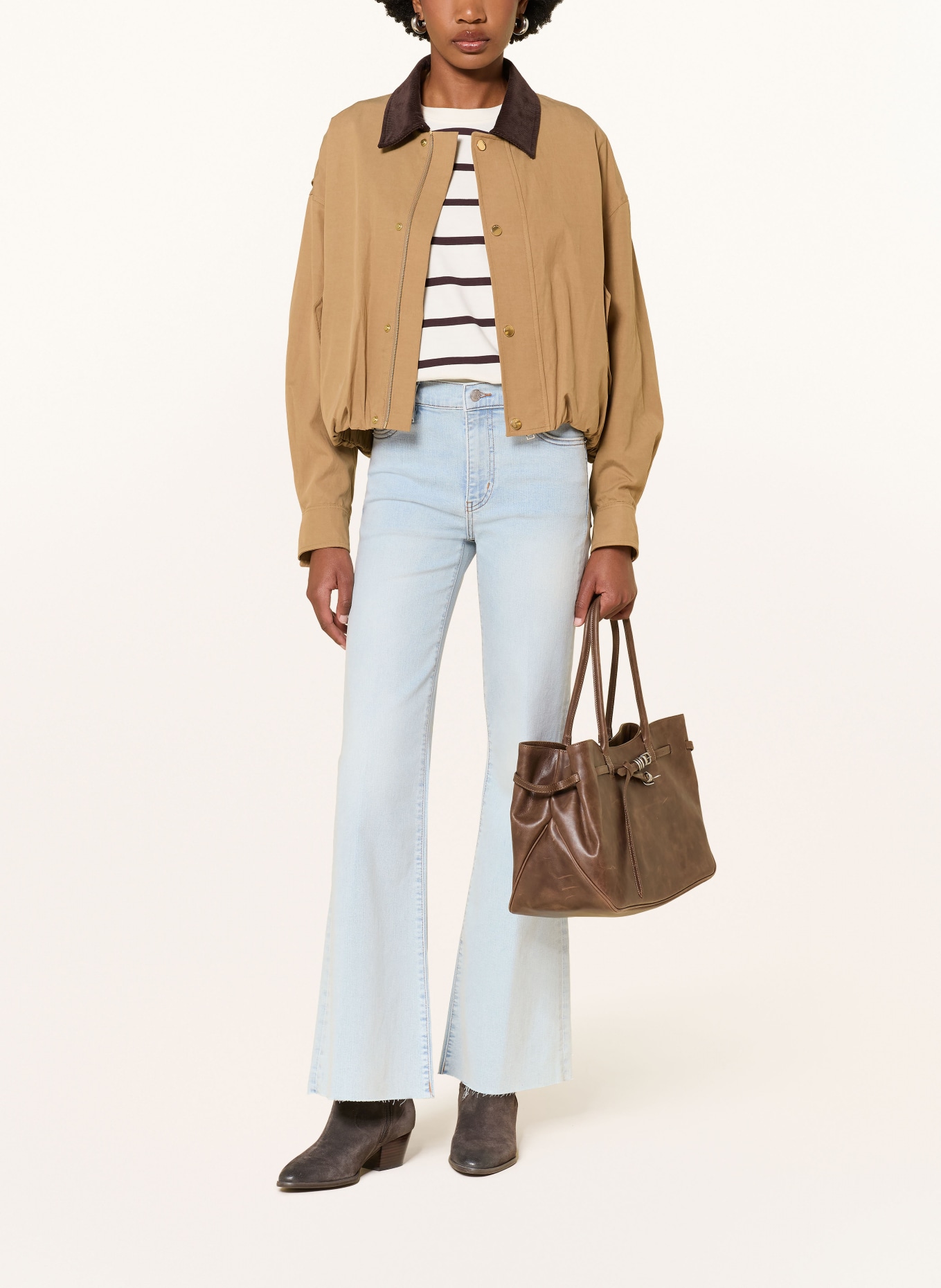 FRAME Flared Jeans THE ICON: PRRA PREEN RAW AFTER