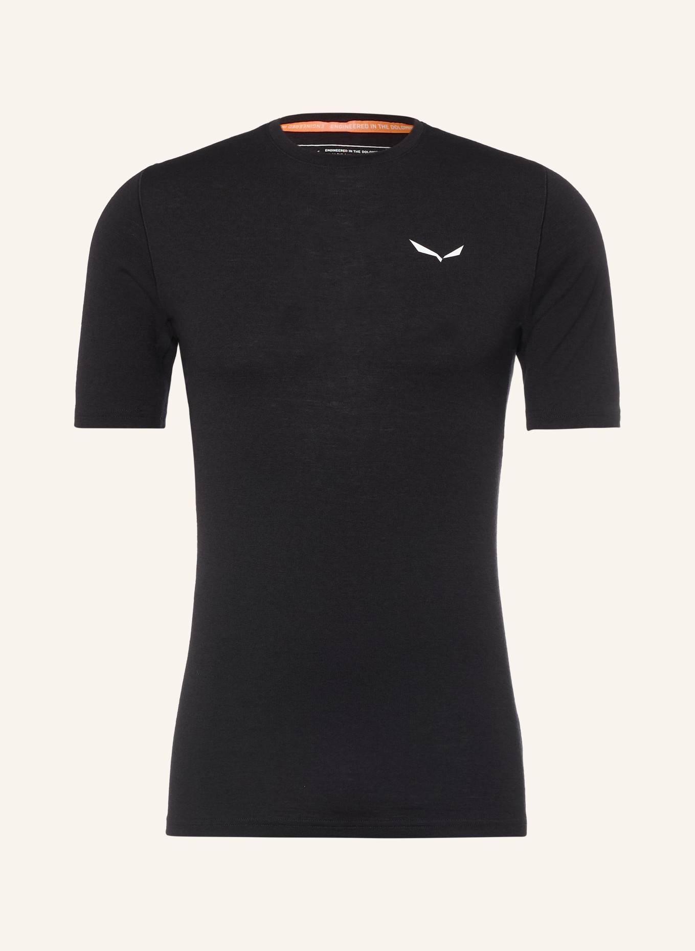 SALEWA Functioneel shirt CRISTALLO WARM met merinowol: ZWART
