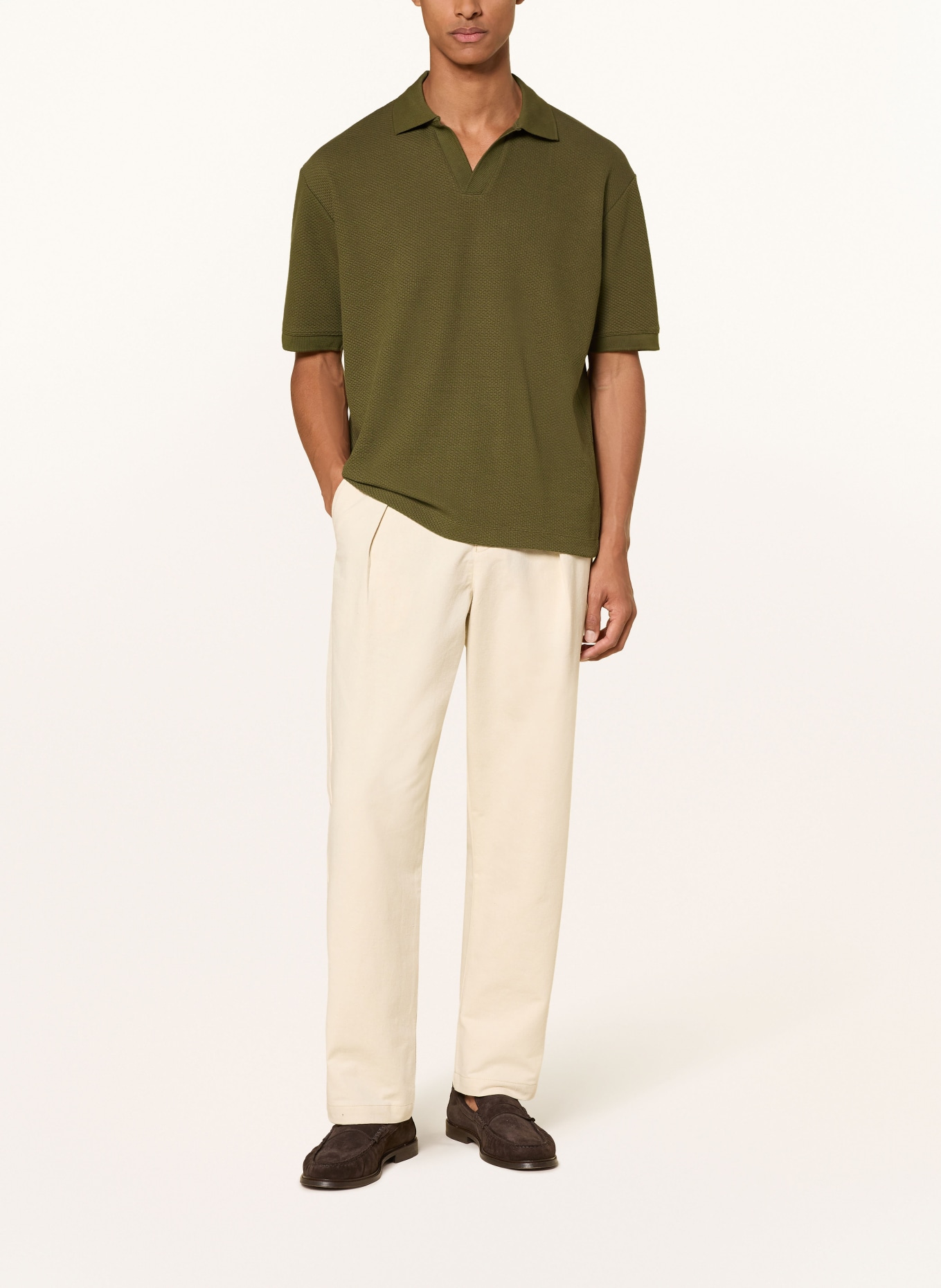 DRYKORN Piqué poloshirt ACAYO Relaxed Fit: OLIJF