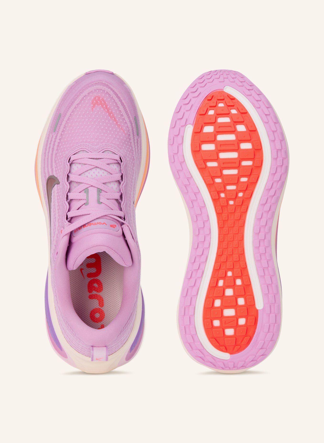 Nike Laufschuhe VOMERO PLUS: NEONLILA / DUNKELGRAU