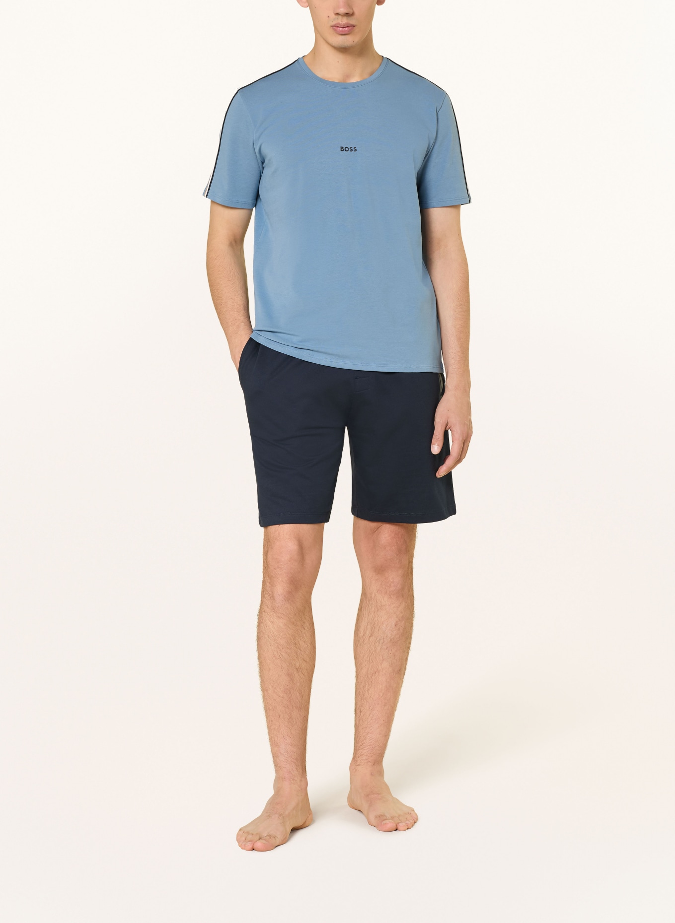 BOSS Schlafshirt: HELLBLAU