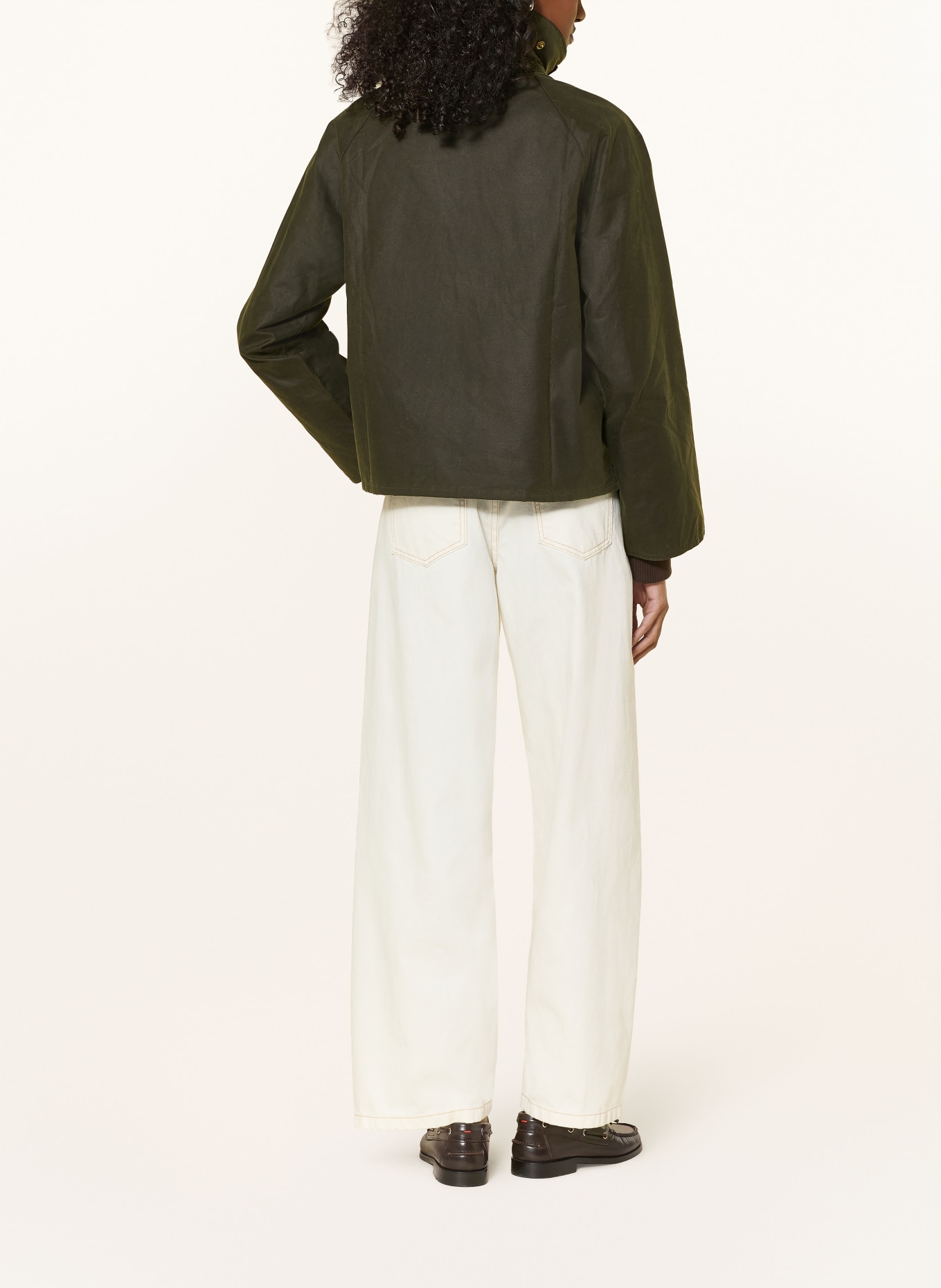 Barbour ARLENE jacket: DARK GREEN / GOLD / DARK BROWN