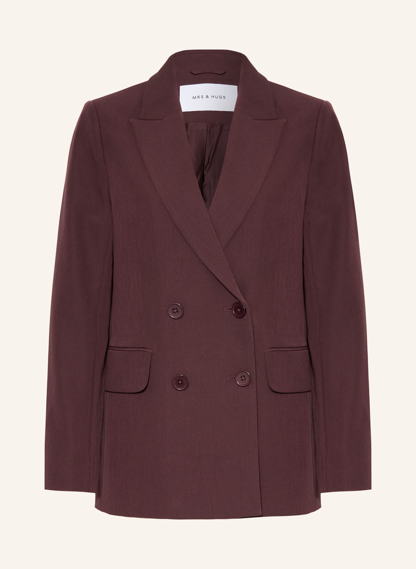 MRS & HUGS blazer: DONKERROOD