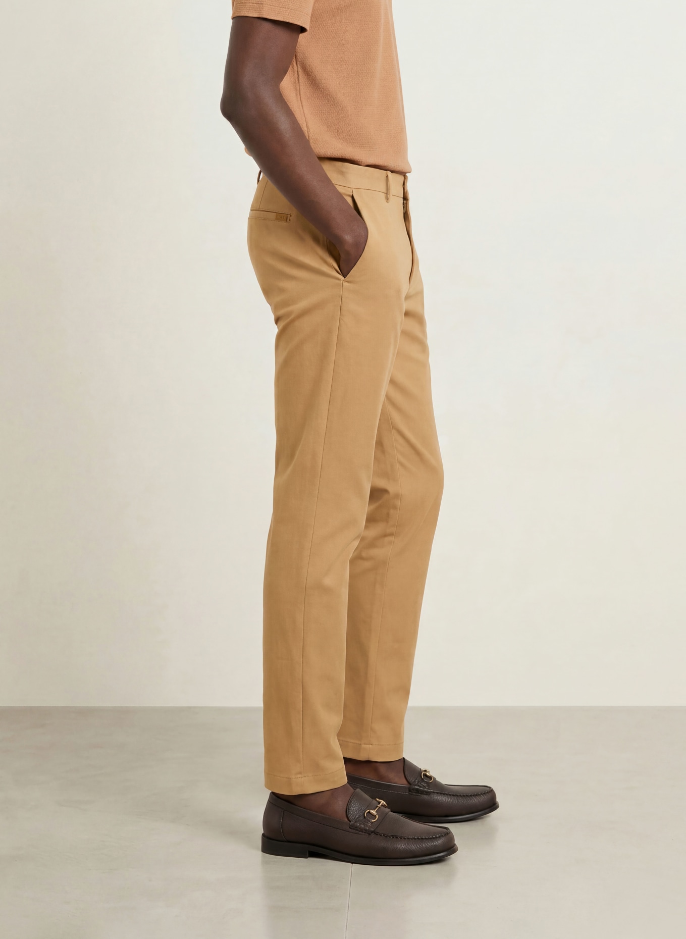 BOSS Chinos KAITON slim fit: BEIGE