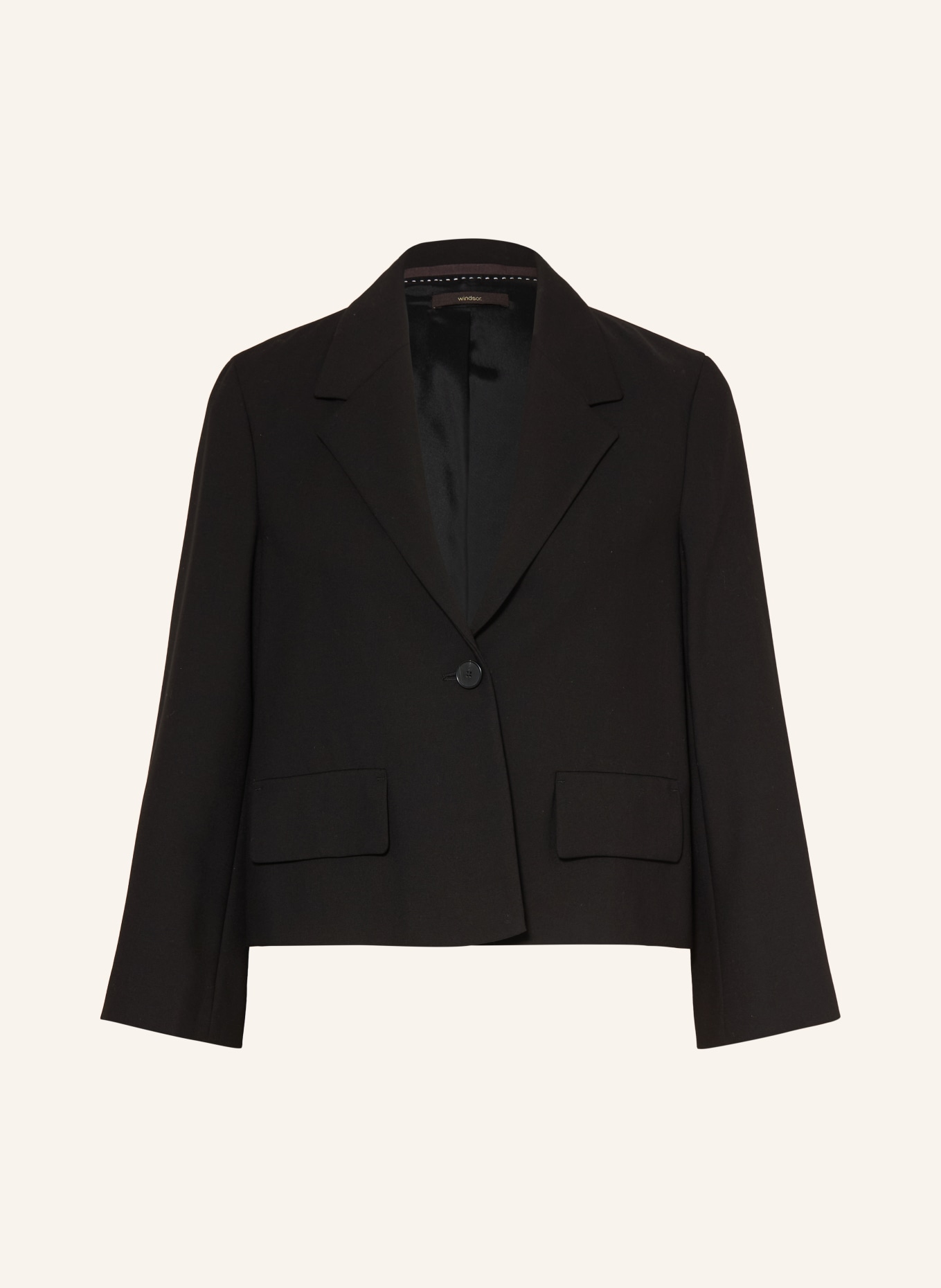 windsor. Blazer mit 3/4-Arm: SCHWARZ