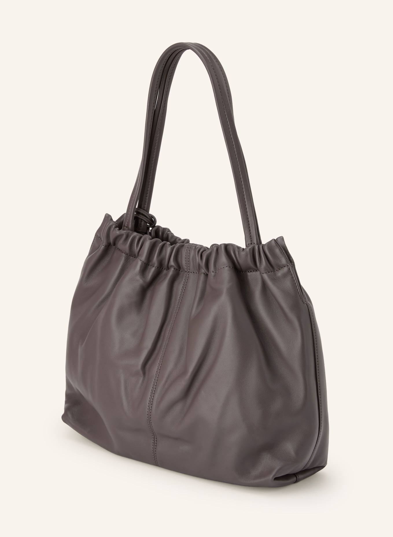 MARC JACOBS Geantă de umăr THE CRISTINA TOTE HOBO CHAIN: GRI ÎNCHIS / ARGINT