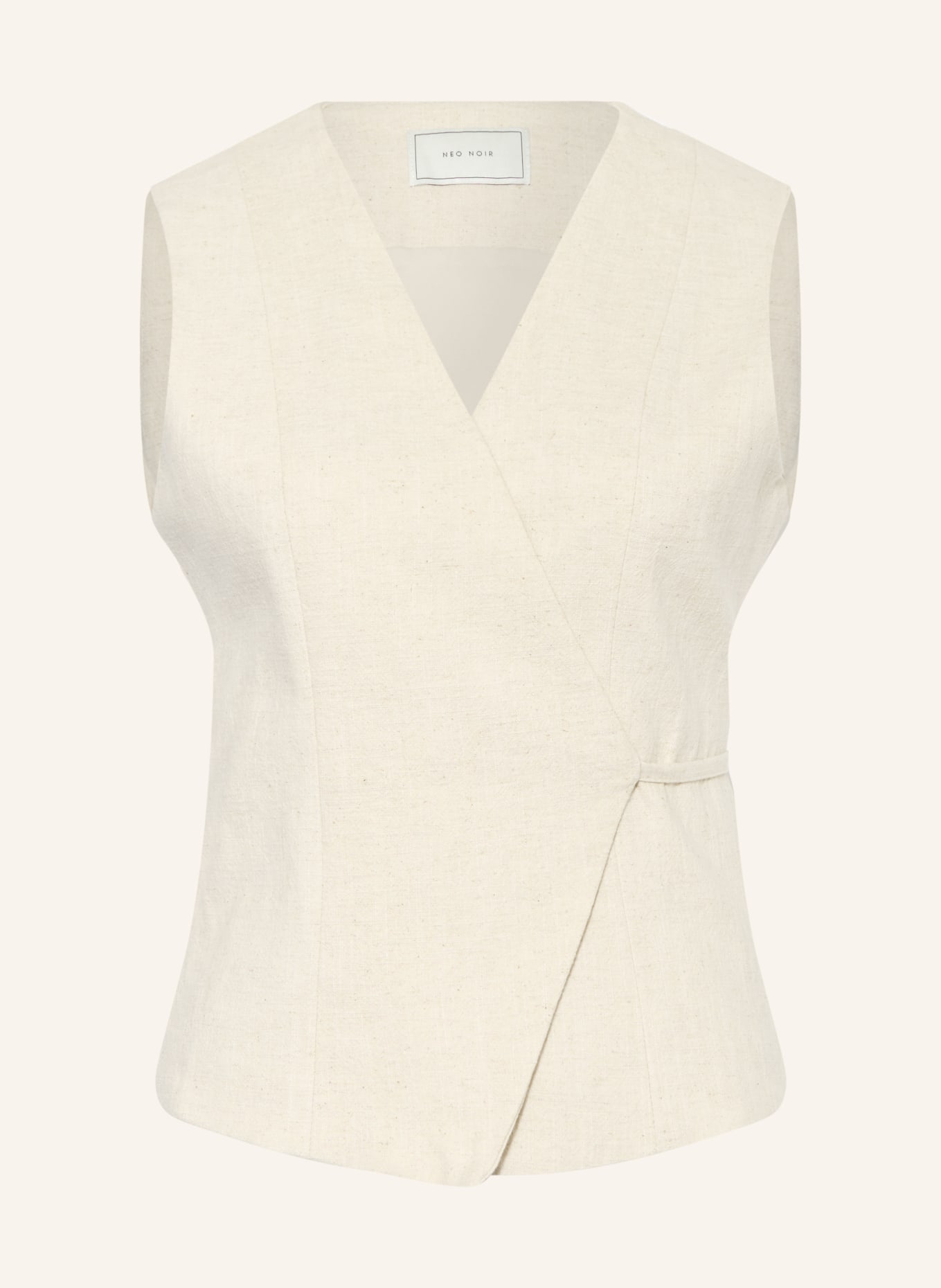 NEO NOIR SAMARA vest: ECRU
