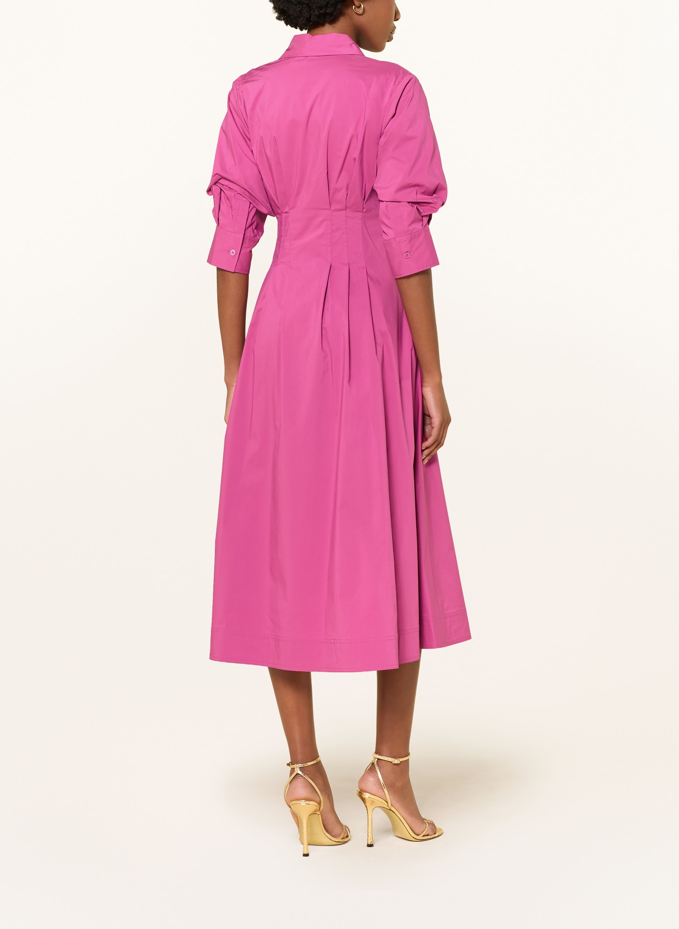 SIMKHAI Hemdblusenkleid JAZZ mit 3/4-Arm: PINK