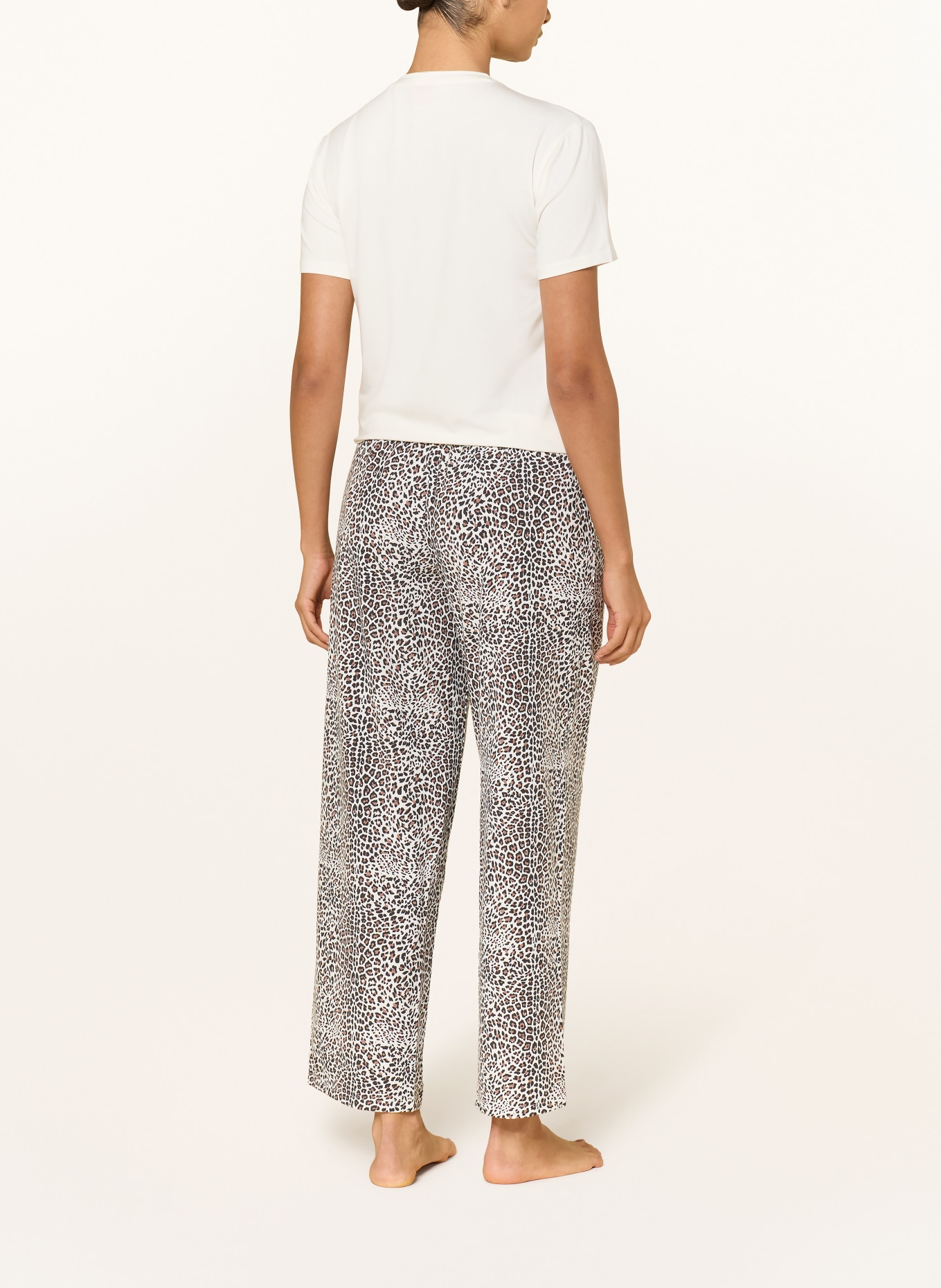 HUGO Slaapbroek CASUAL: WIT / BRUIN / ZWART
