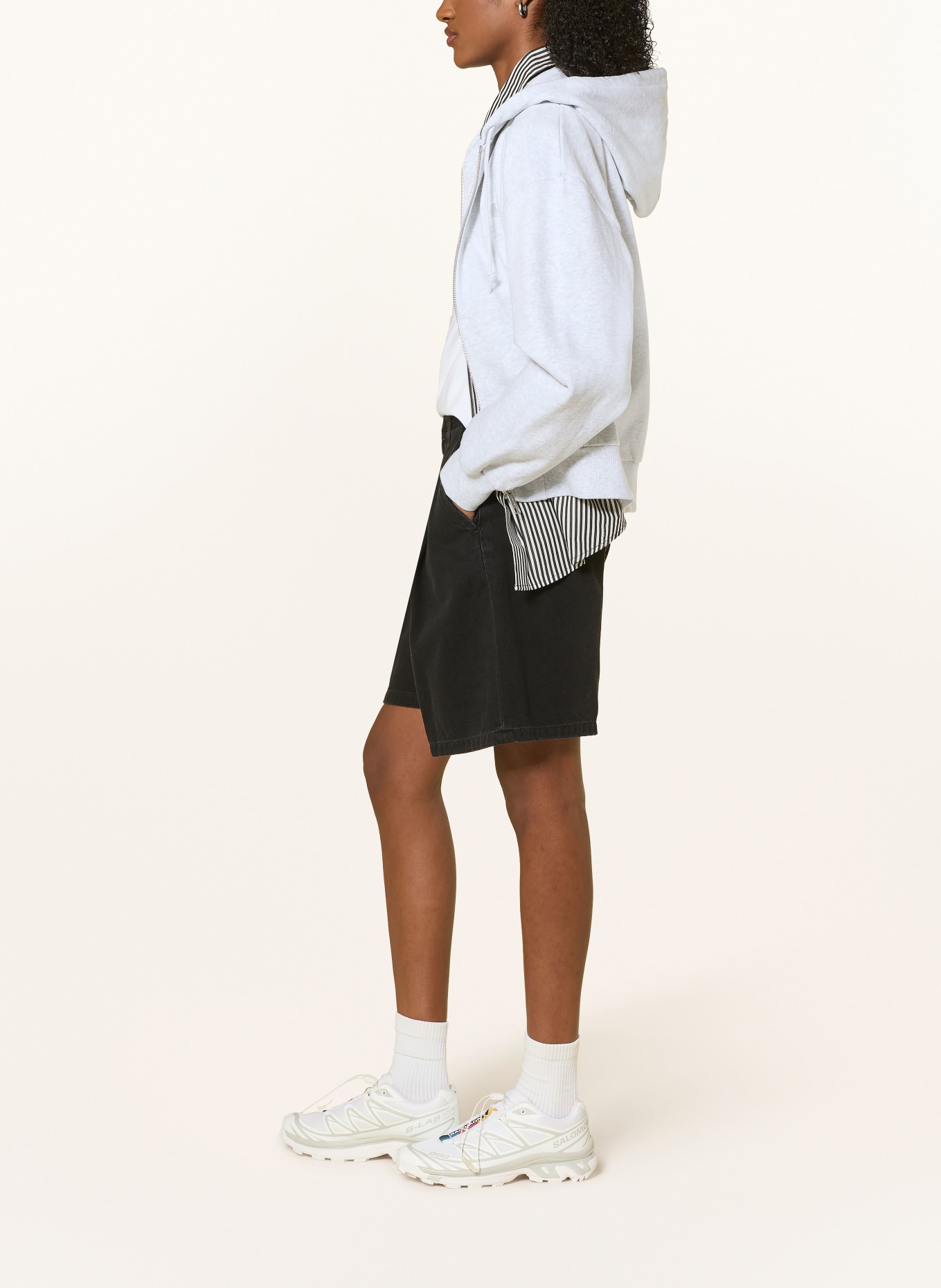 carhartt WIP Sweatjack CASEY: LICHTGRIJS