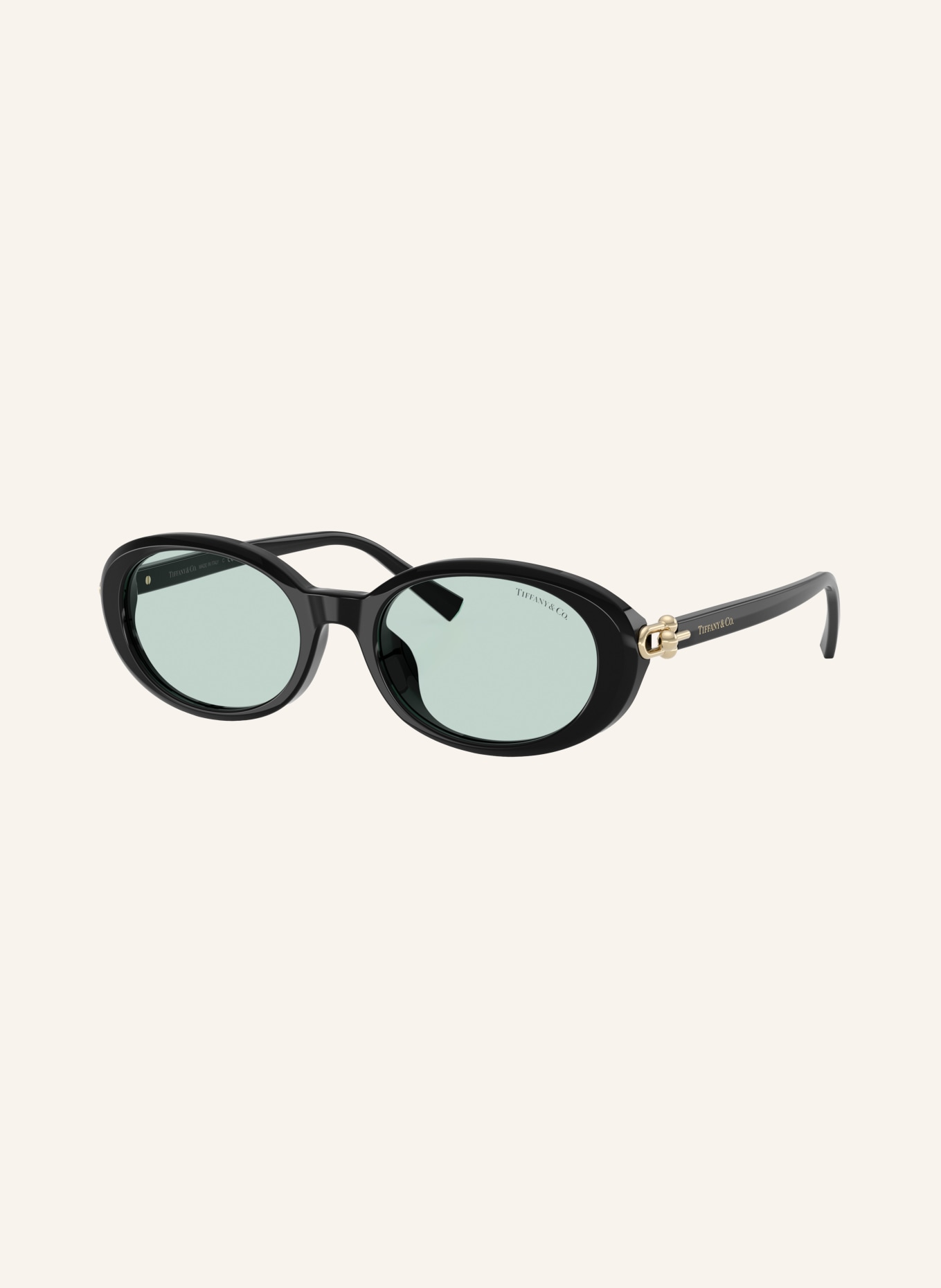 TIFFANY & Co. Solbriller TF4242D: Sort/Lys azurblå