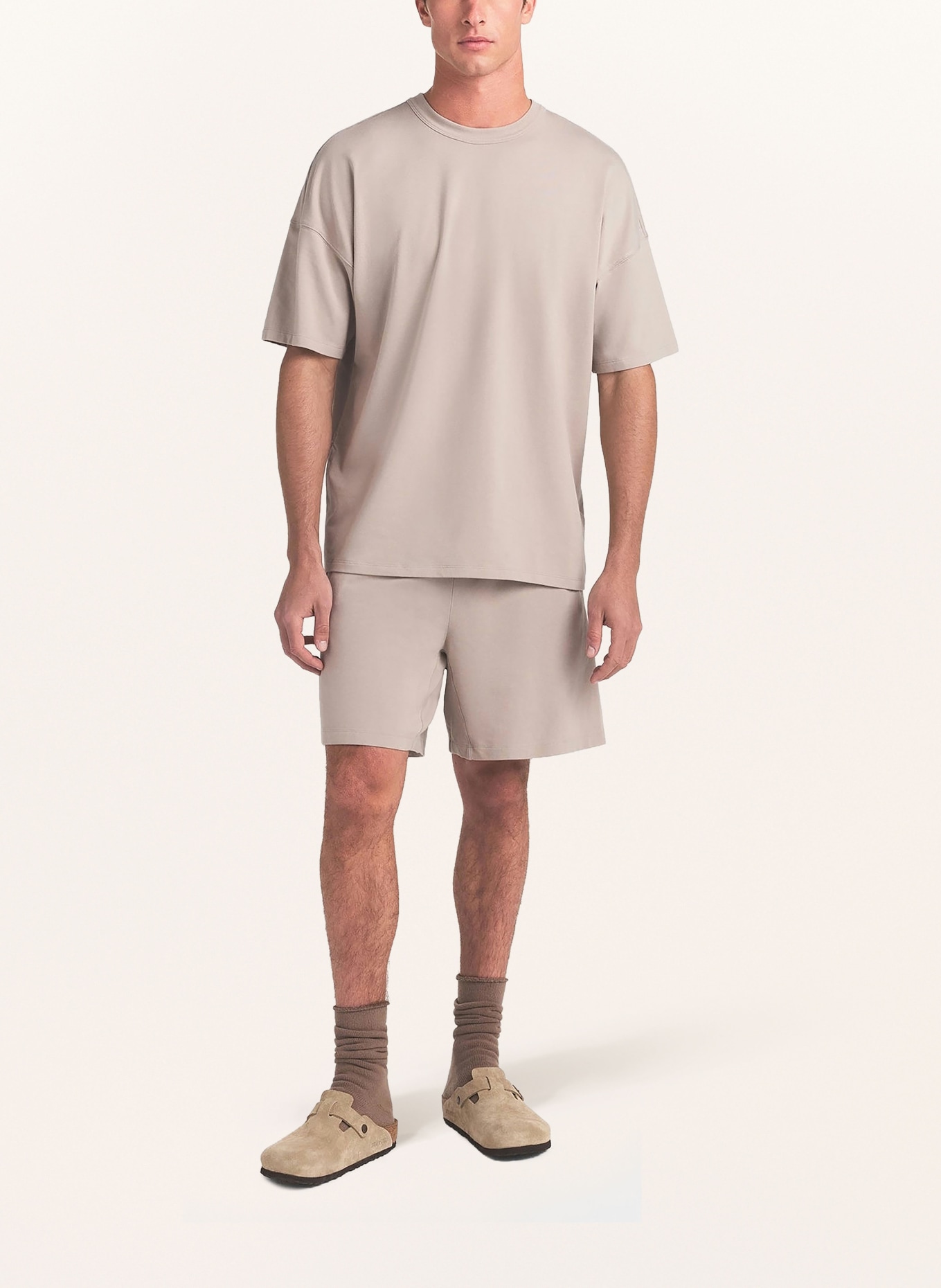 SKIMS JERSEY LOUNGE RELAXED lounge shorts: LINEN