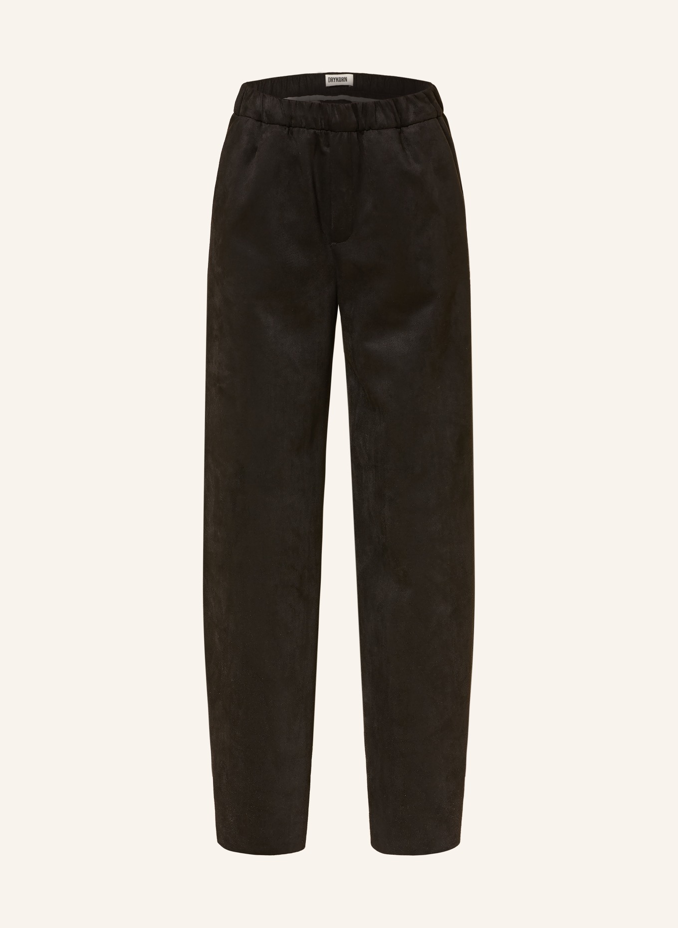 DRYKORN Marlenehose CONSIDER in Lederoptik: SCHWARZ