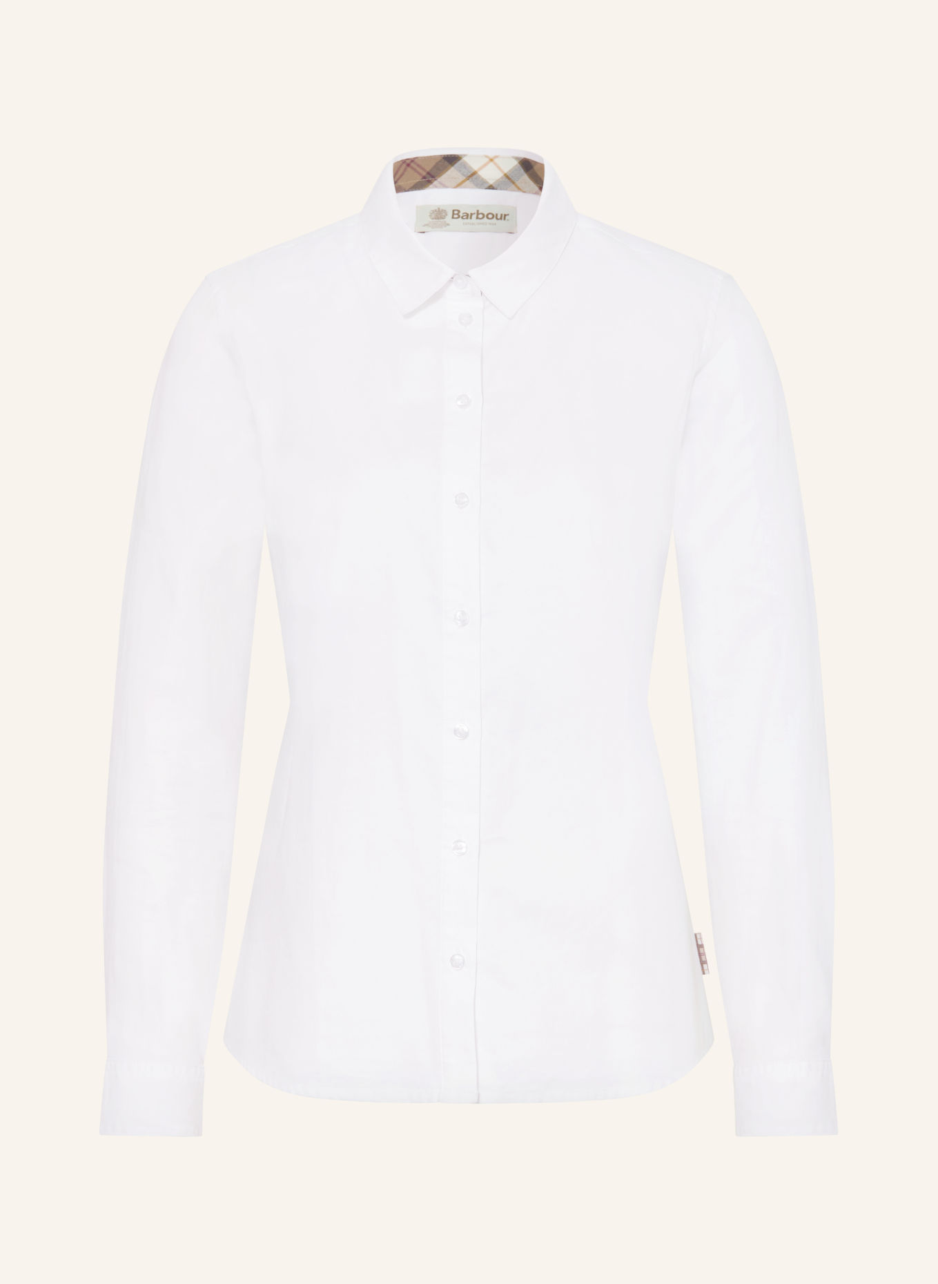 Barbour Hemdbluse DERWENT: WEISS