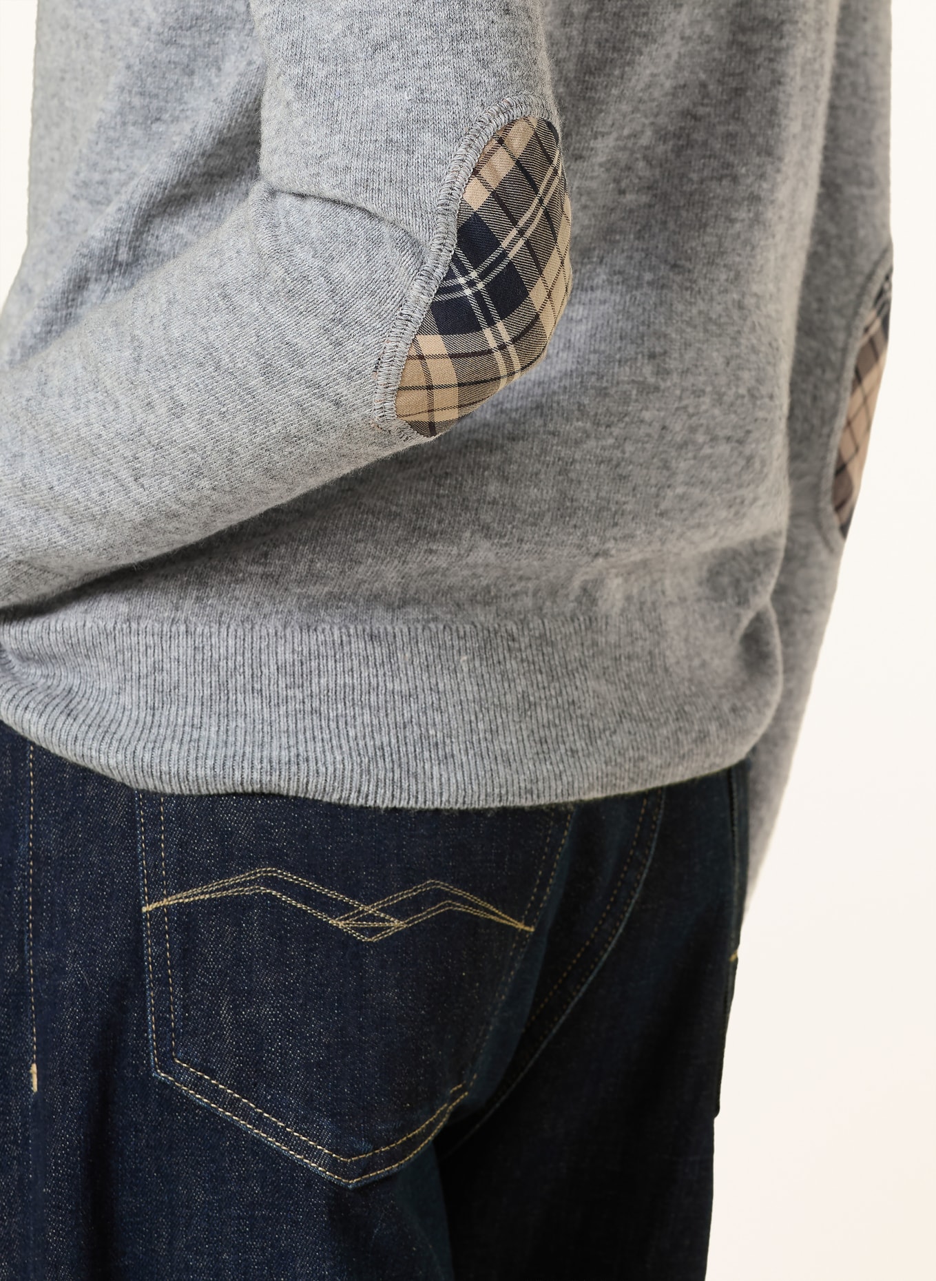 Barbour Vest PENDLE: LICHTGRIJS / BEIGE / ZWART