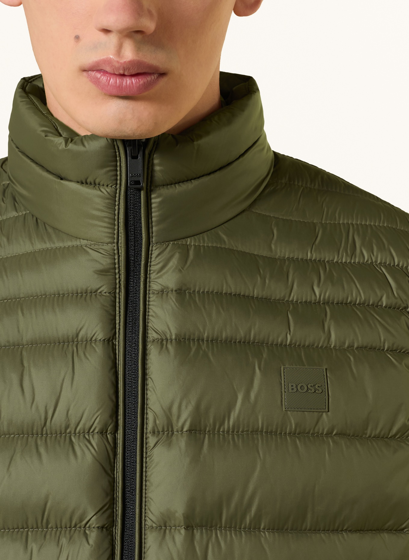 BOSS Kamizelka pikowana ODENO: KHAKI